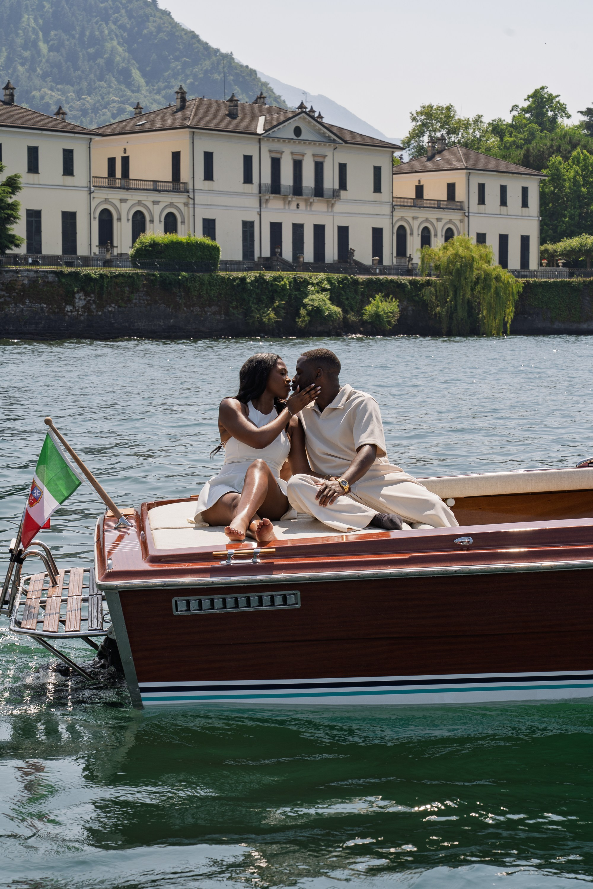 Tishane & Fiance. Maria Anistratova | Destination Photographer, Videographer & Drone Pilot — Lake Como