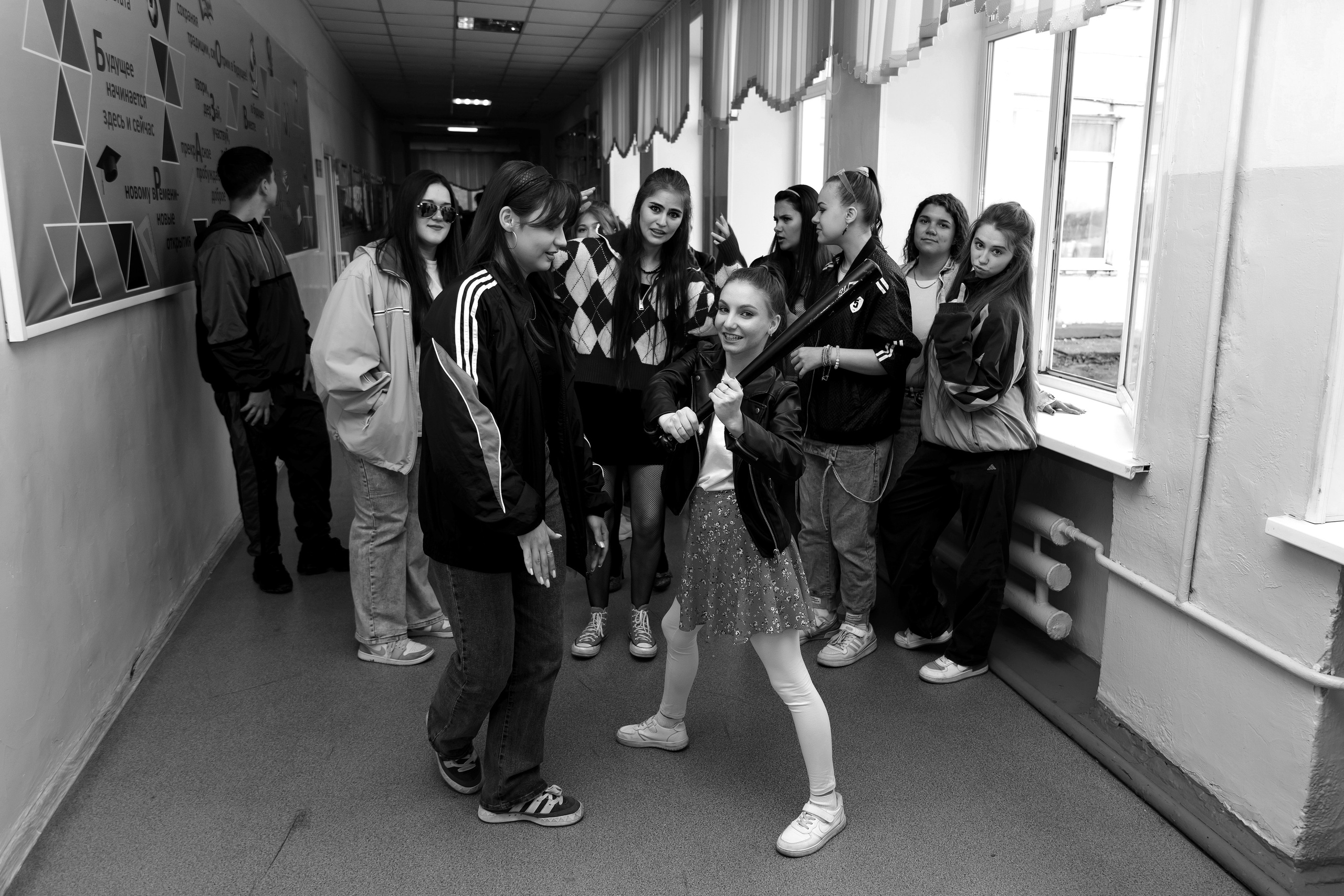 11 класс день не послушания в школе. Фотограф Любовь Корниенко, Примоский край