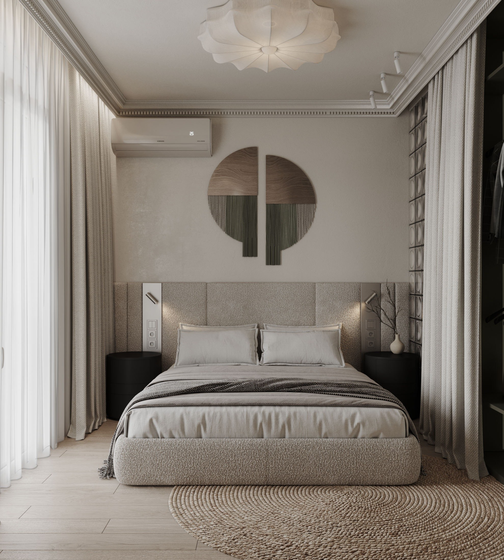 Спальня. Интерьерная 3D Визуализация