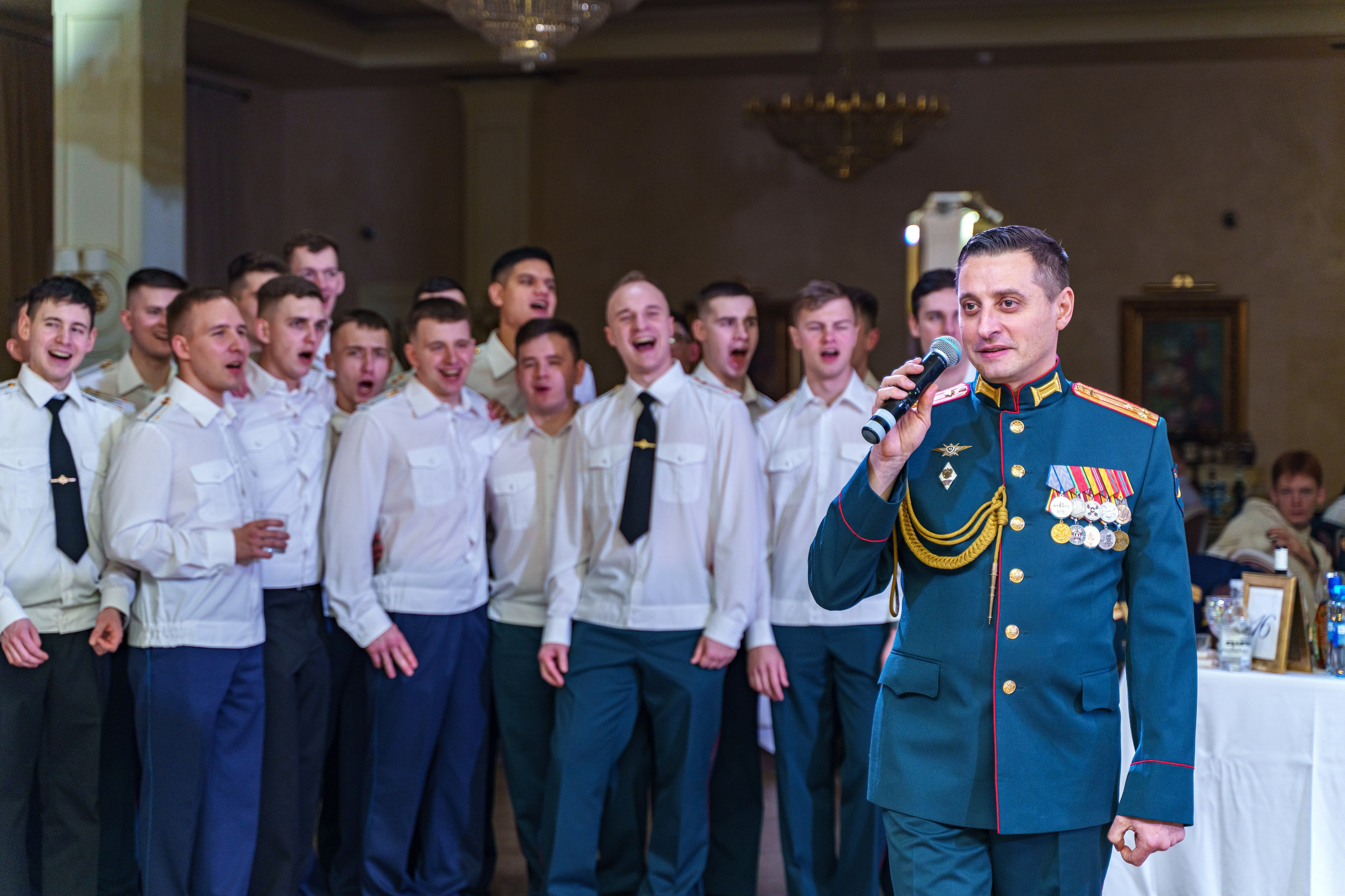 Фотосъемка выпуска военной академии и вручение дипломов