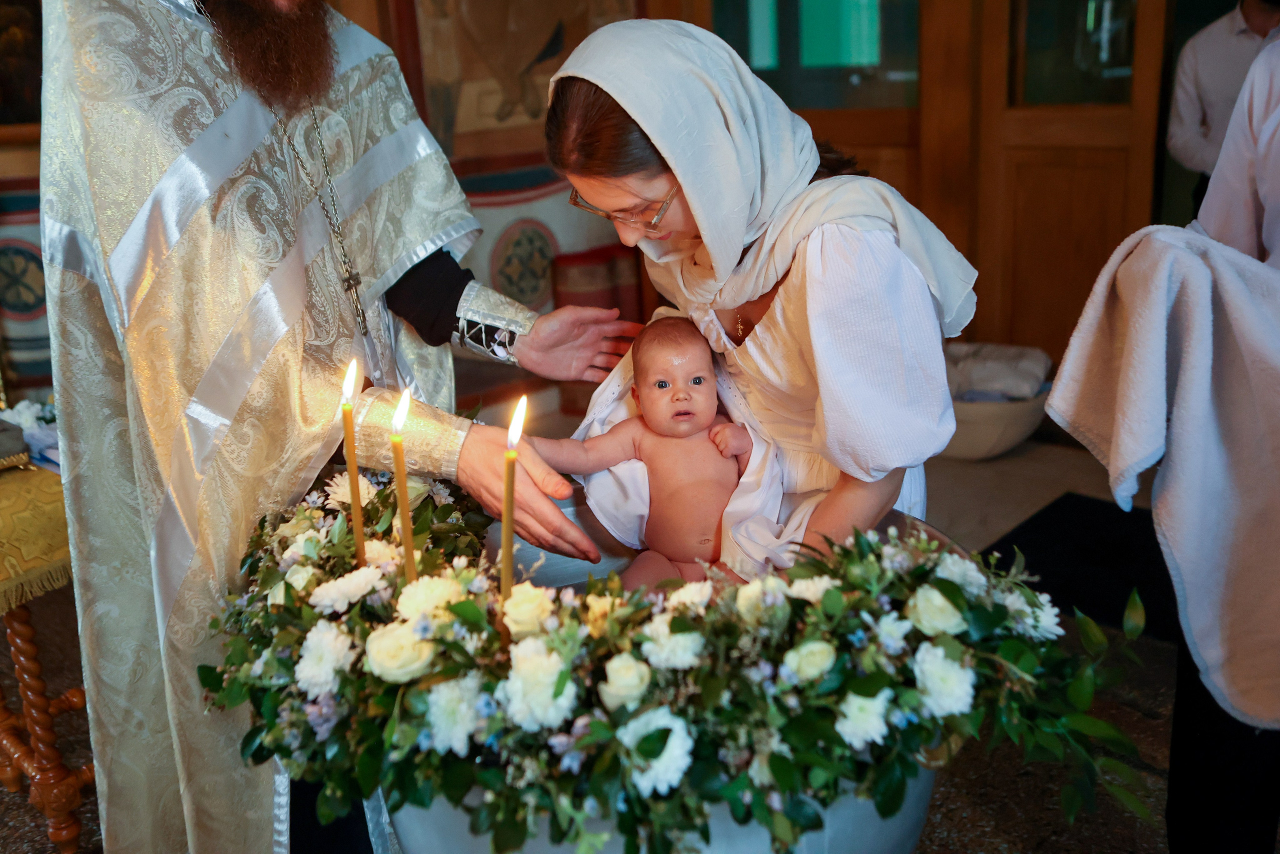 Крещение, Свято-Троицкая Сергиева Лавра. Фотограф новорожденных. Детский и семейный фотограф Марьяна Юдина