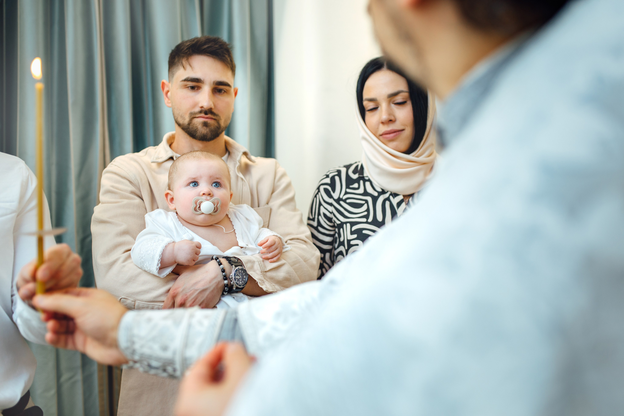 Таинство крещения Софии, апрель 2024