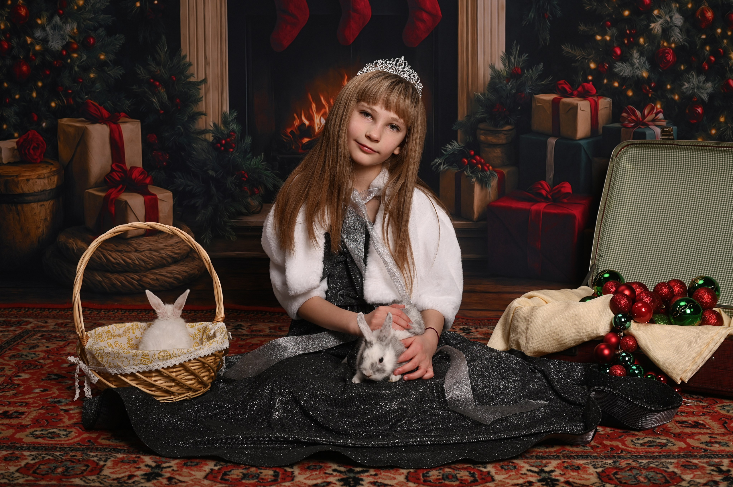Кролик Рождество. Детский фотограф в Новокузнецке Николай Чекалин