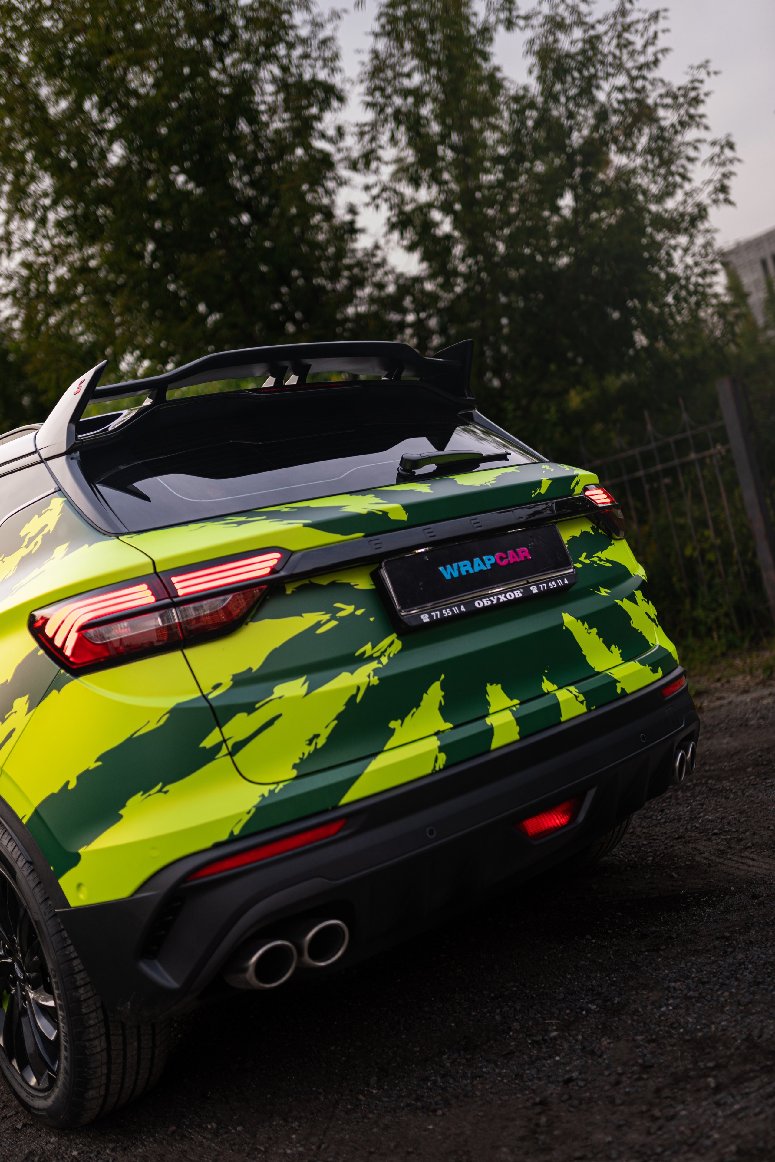 Винилография на Geely Coolray. Студия дизайна и оклейки авто Barmaley Design