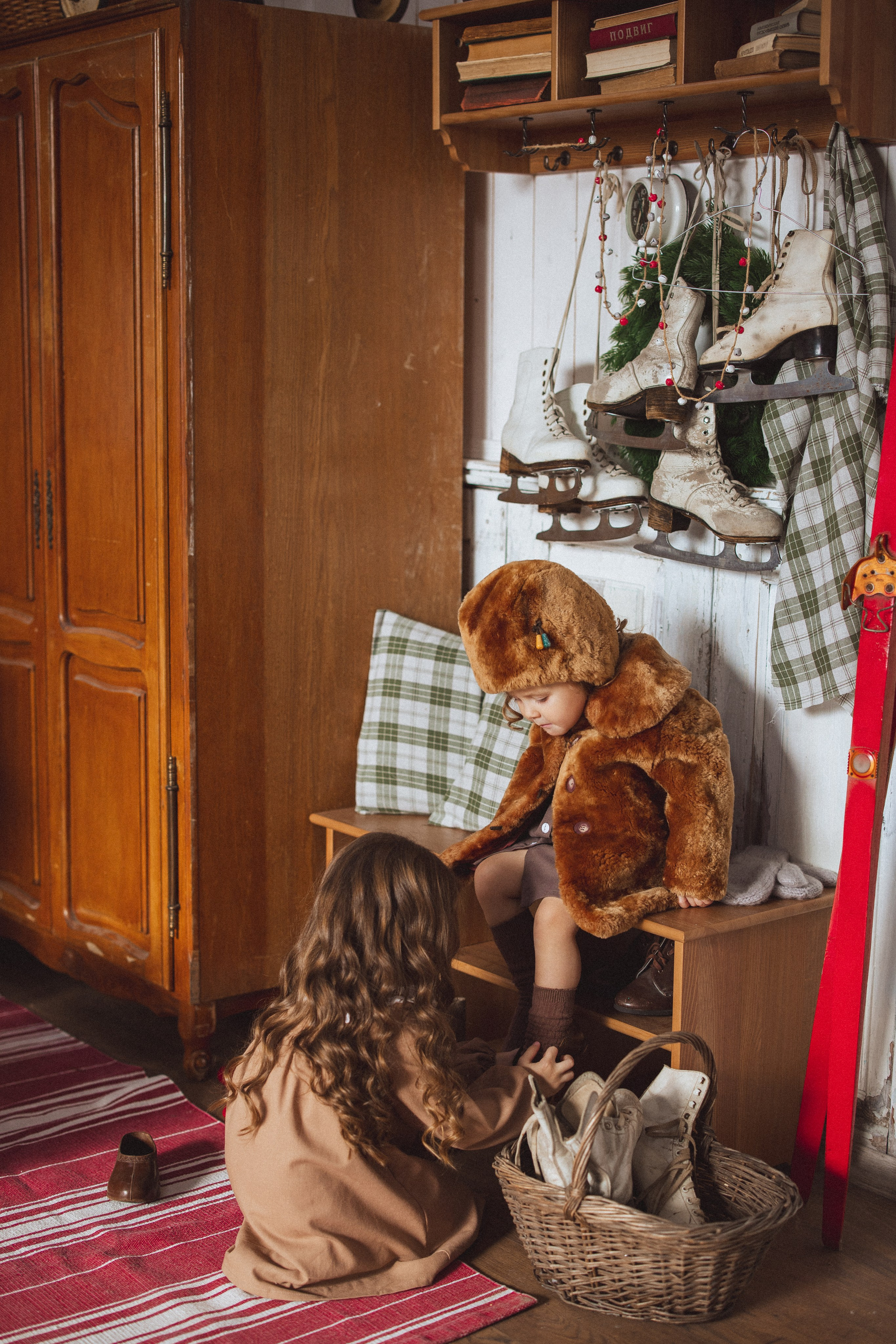 Новогодняя фотосессия в стиле Винтаж. Семейный и детский фотограф в Краснодаре Анна Трашкова