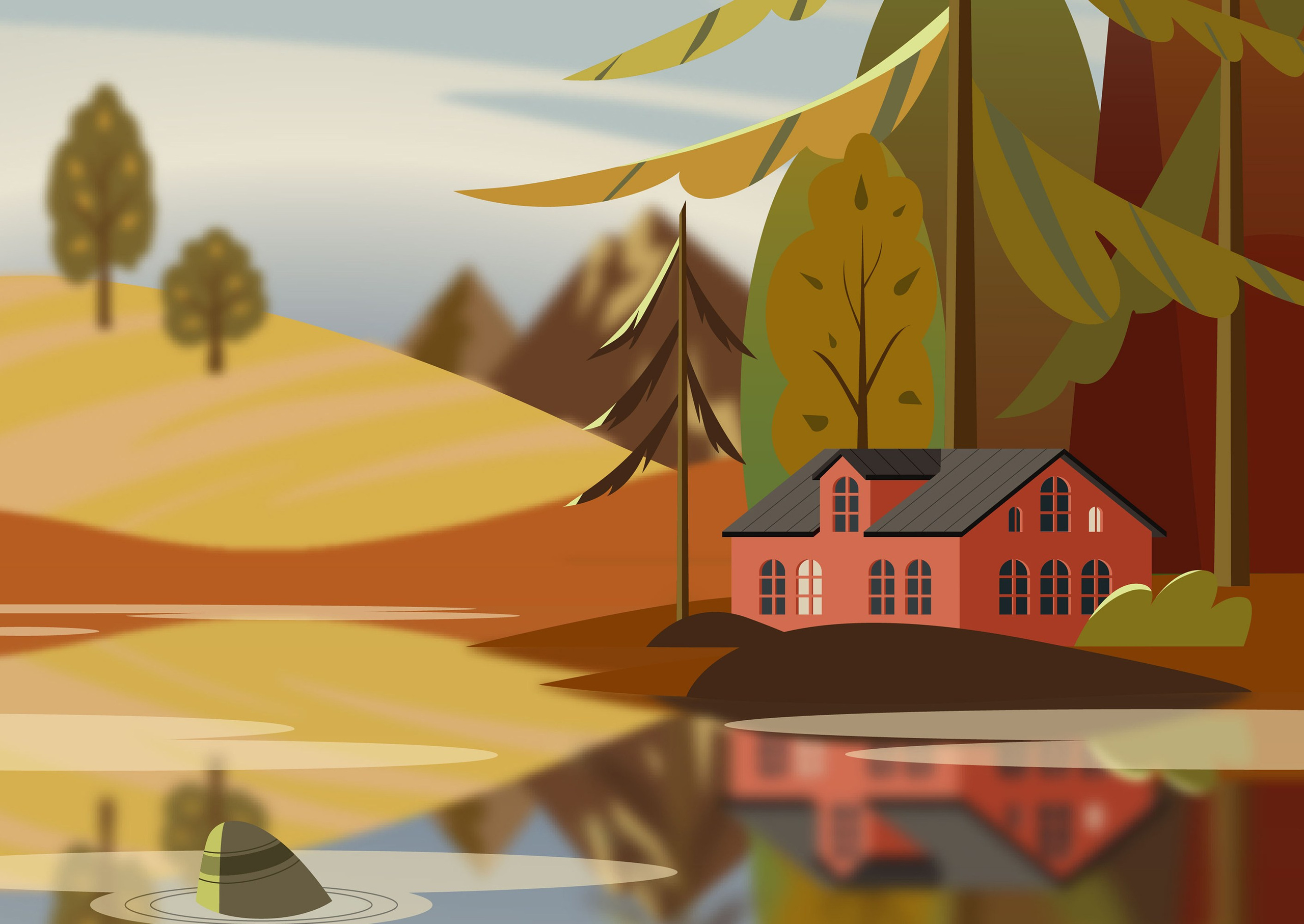 Фоны и предметы. Олеся Бакулина, графический дизайнер, иллюстратор