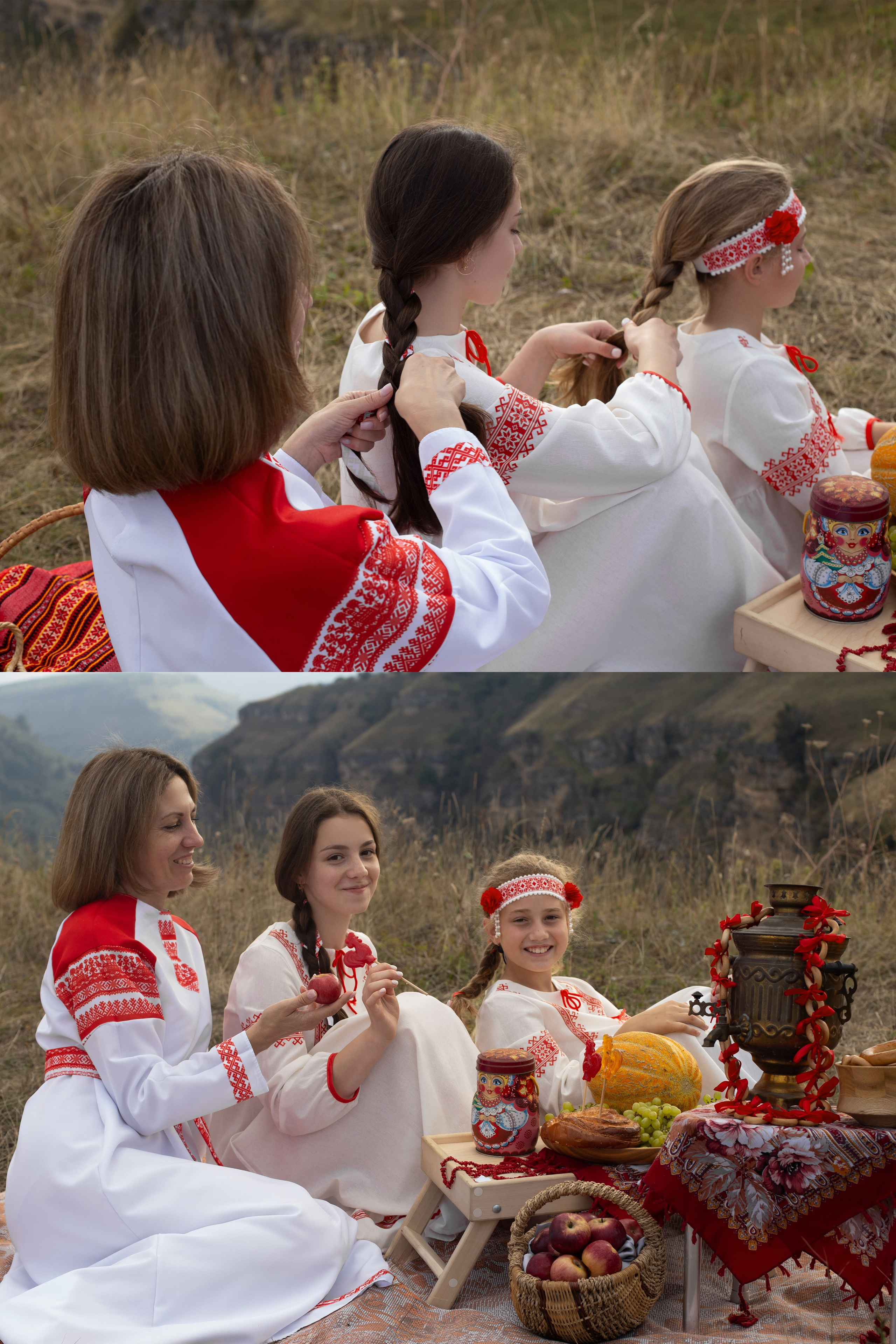 Семейный пикник на природе