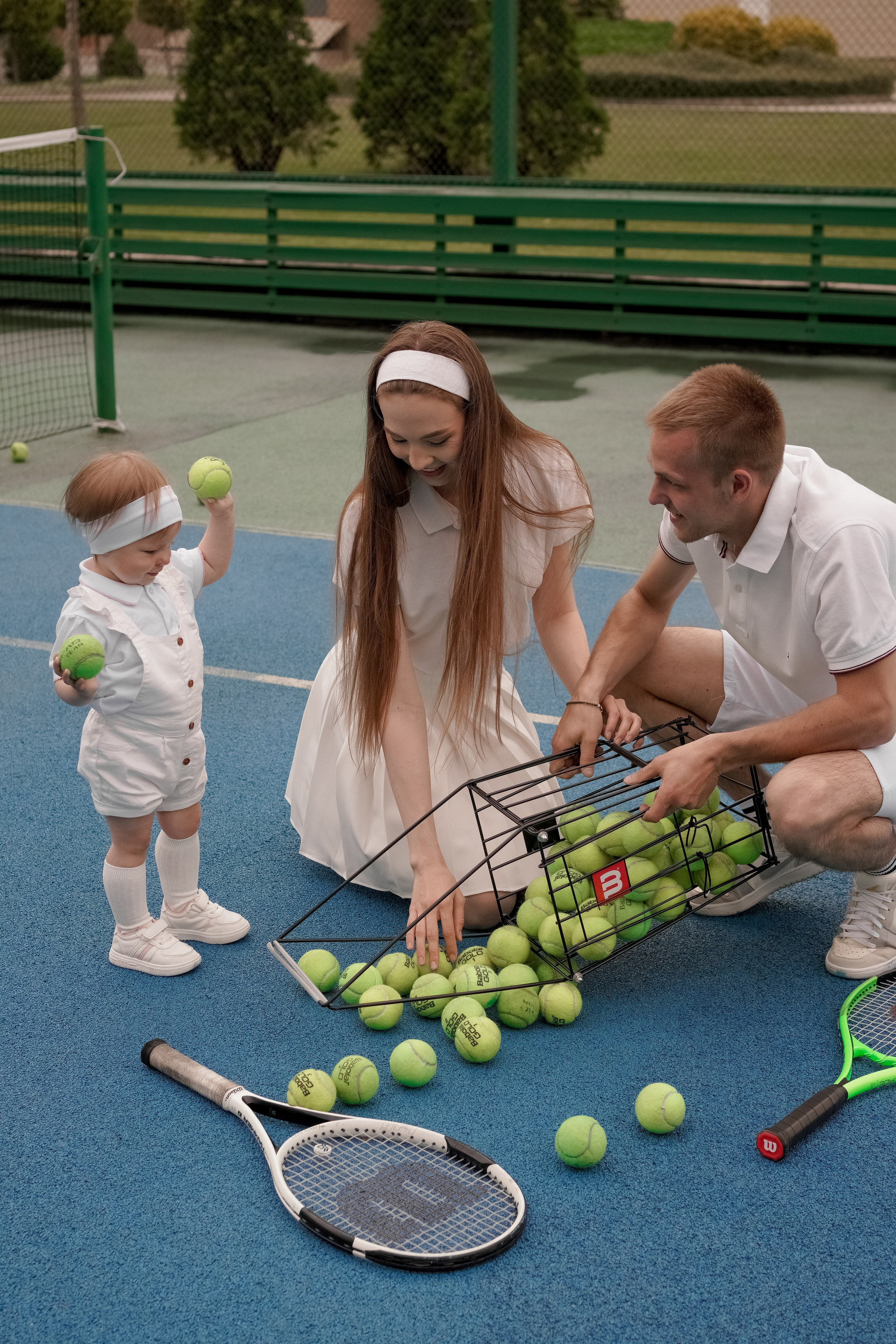 Теннис с семьей. Свадебный и семейный фотограф Афанасьева Анна в Кисловодске
