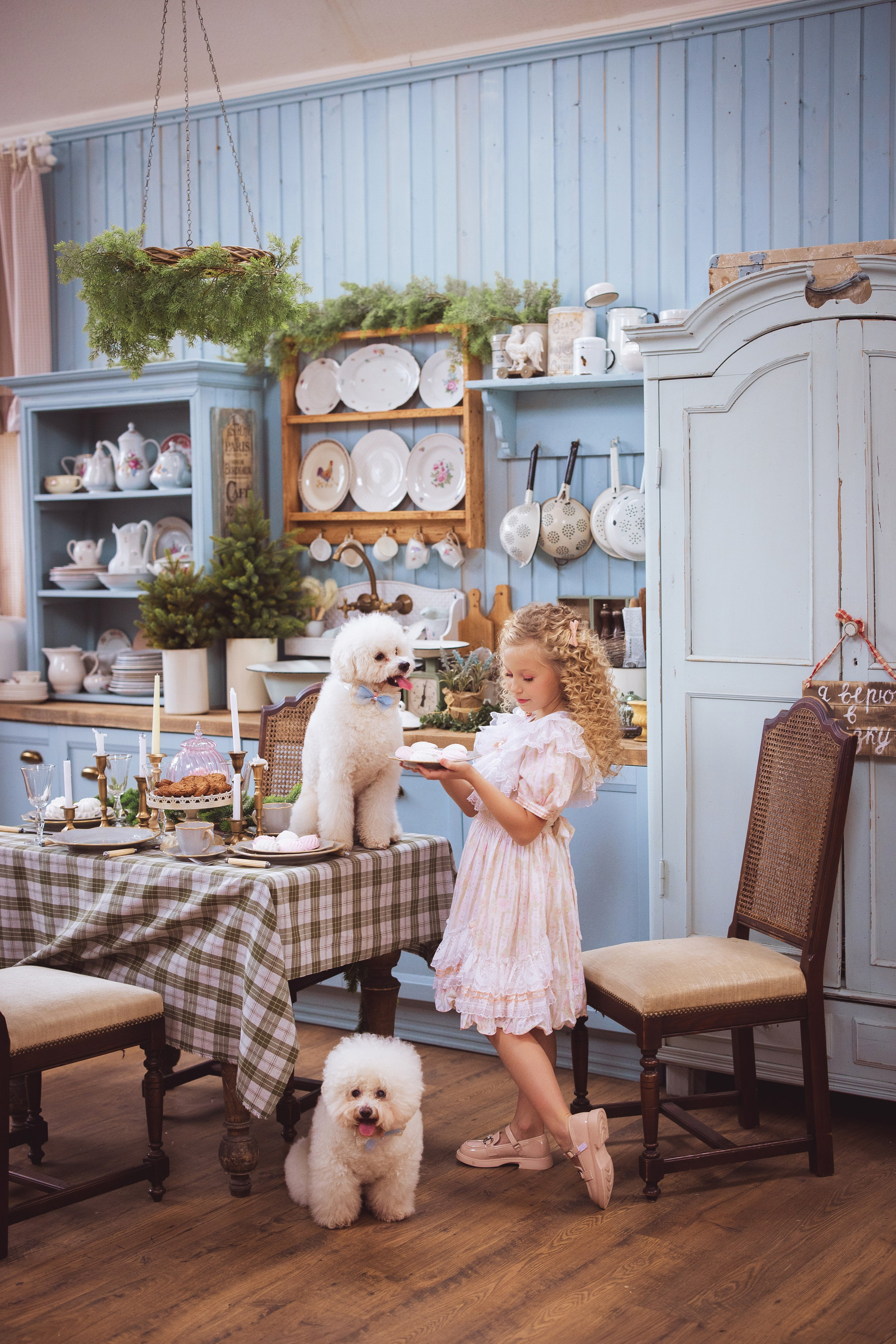 Новогодняя фотосессия в стиле Винтаж. Семейный и детский фотограф в Краснодаре Анна Трашкова