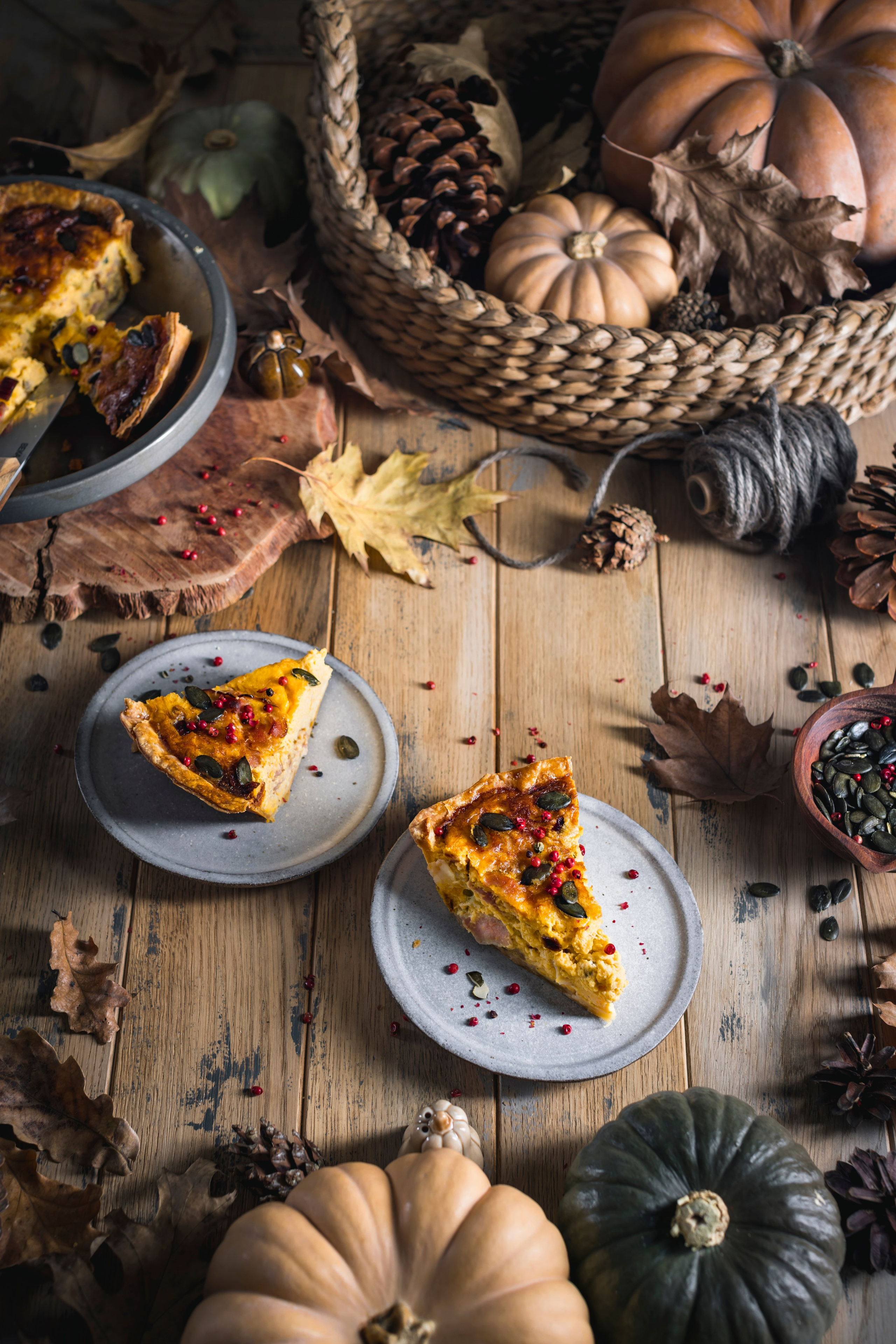 Тыквенный киш. Foodie Stories (гастрономические истории) рекламная фуд-фотосъёмка, Москва