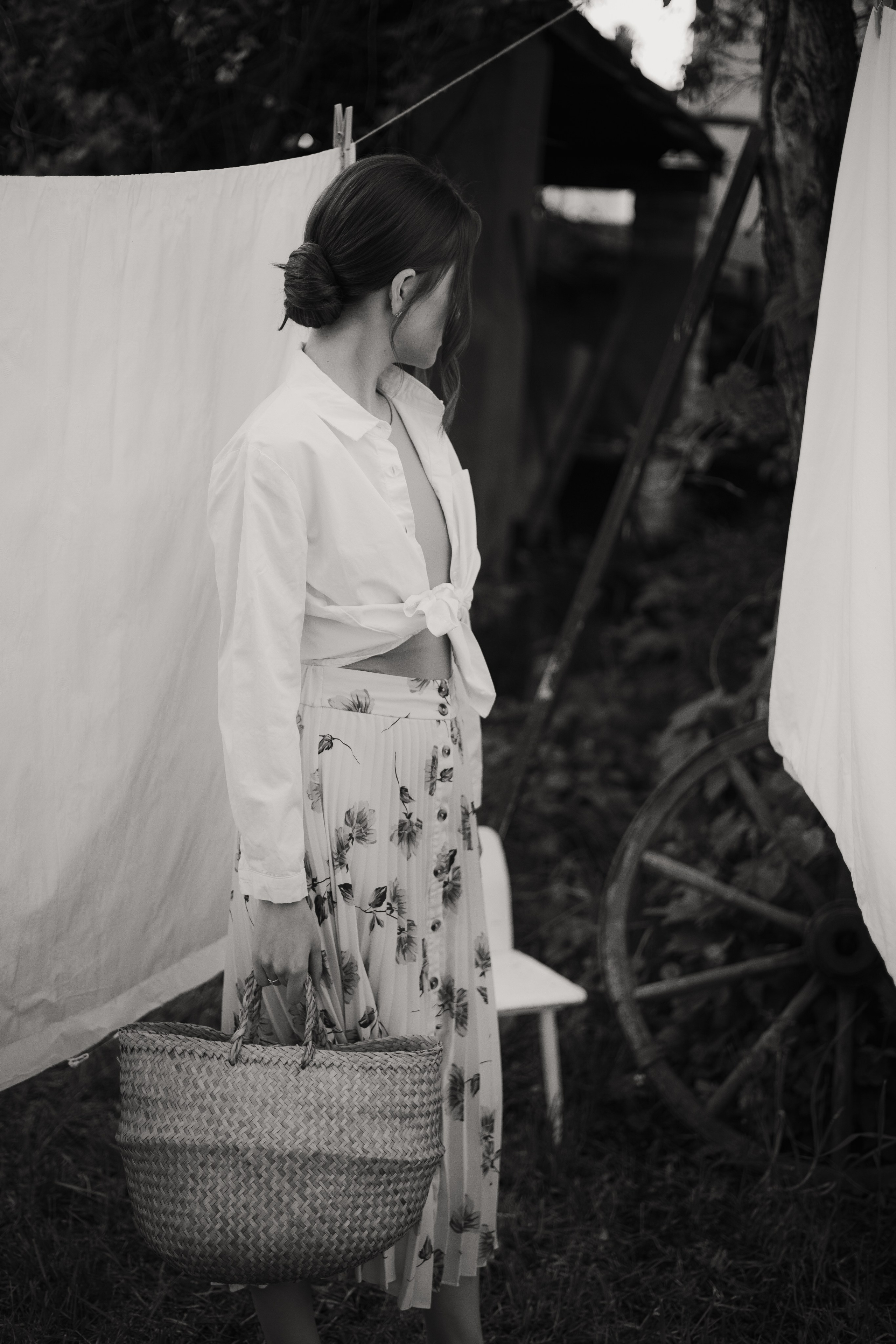 Потретная фотосессия в деревенском стиле на природе. Свадебный и семейный фотограф в Самаре и Тольятти | Елена Топанцева