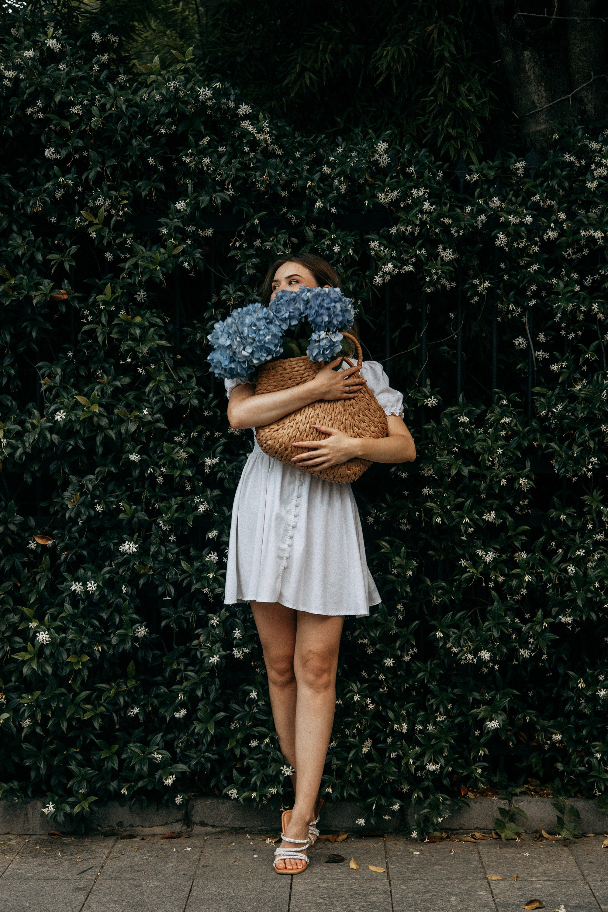 Фотосессия с гортензиями в Батуми