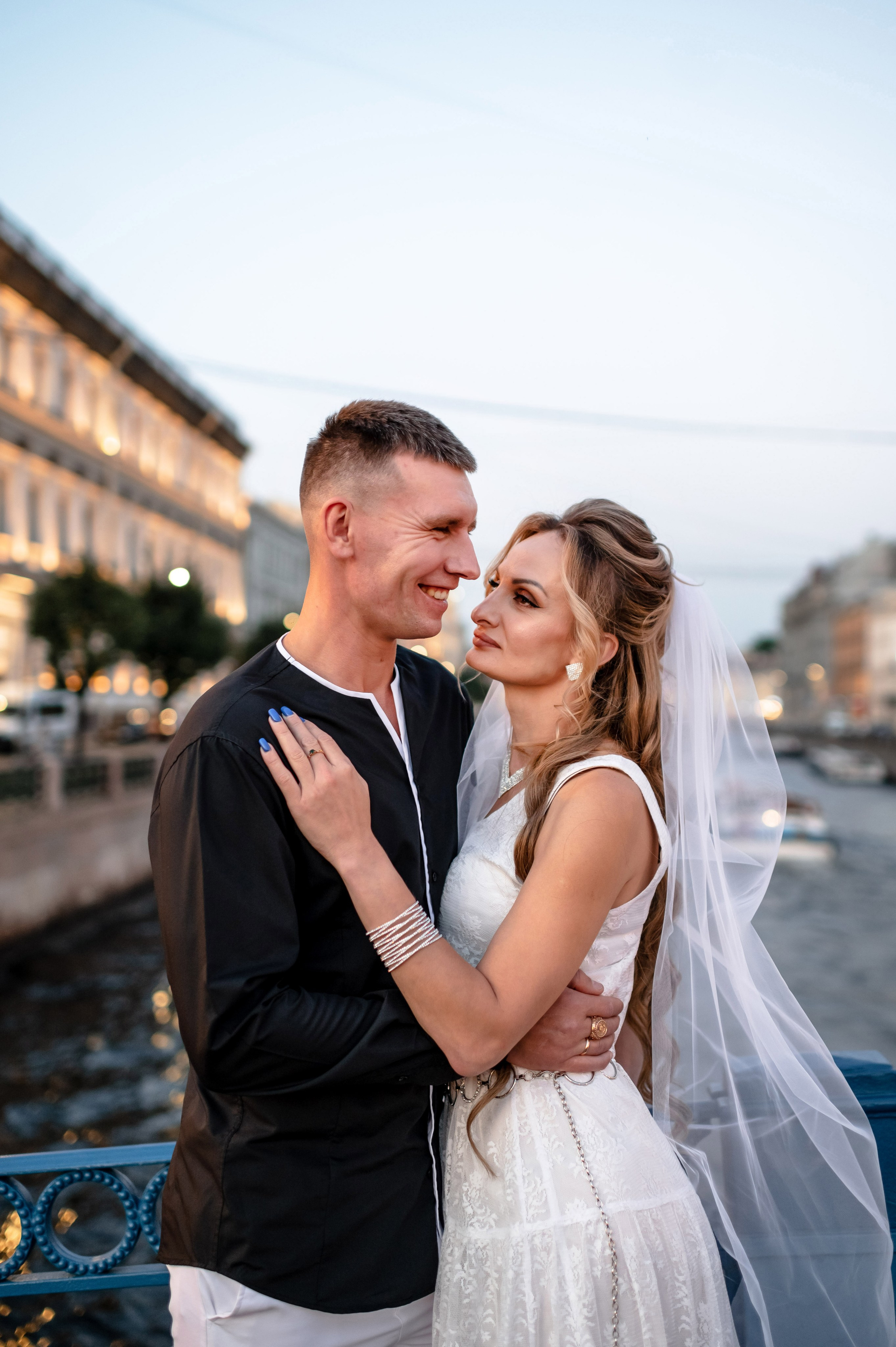 Екатерина и Андрей (свадебная фотосессия в вечернем Петербурге). Портретный, семейный и свадебный фотограф в Санкт-Петербурге и в Пушкине Ширяев Денис