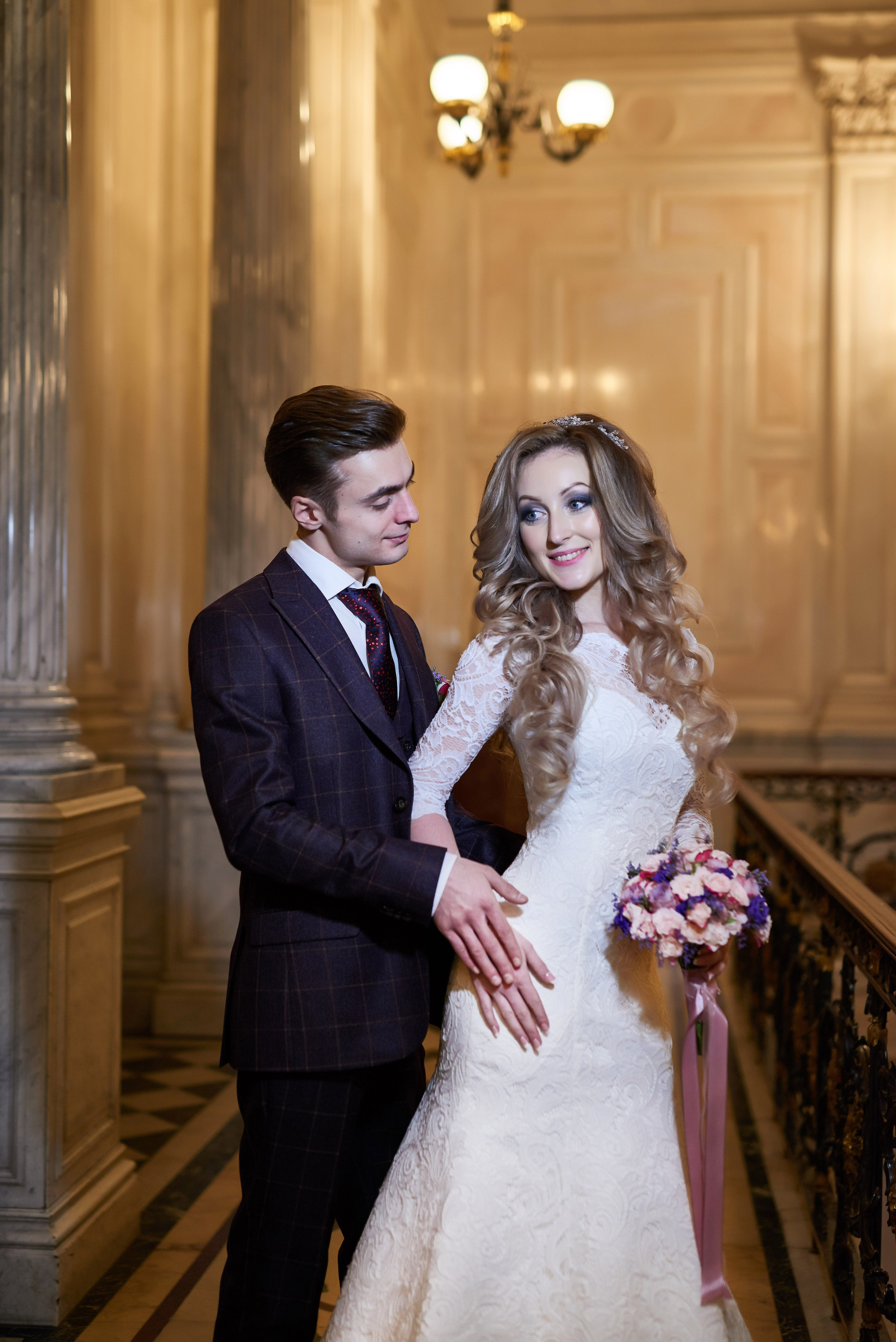 Илона и Андрей (фотосессия в ночном Эрмитаже). Портретный, семейный и свадебный фотограф в Санкт-Петербурге и в Пушкине Ширяев Денис