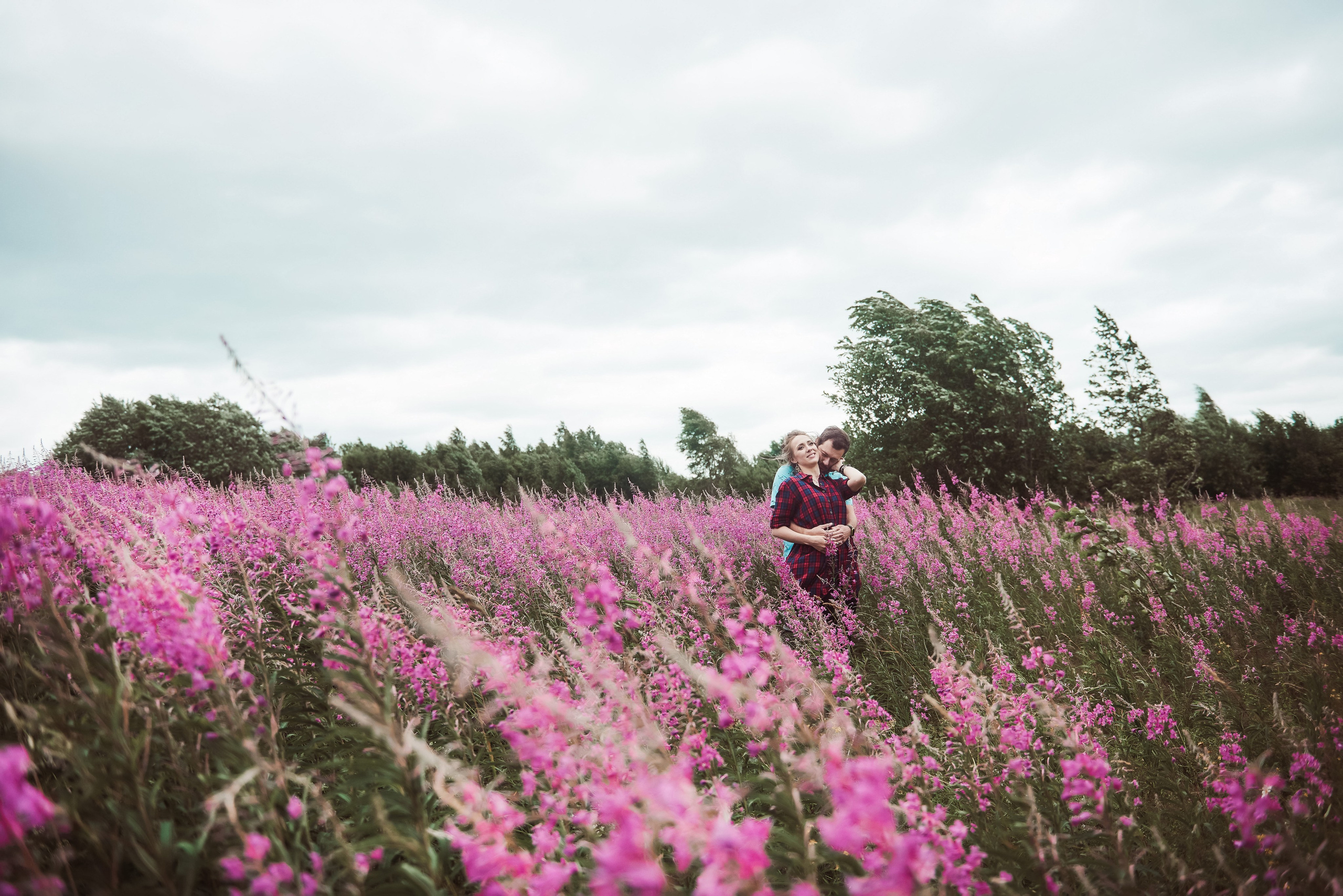 Александра и Вячеслав (фотосессия Love story на природе). Портретный, семейный и свадебный фотограф в Санкт-Петербурге и в Пушкине Ширяев Денис