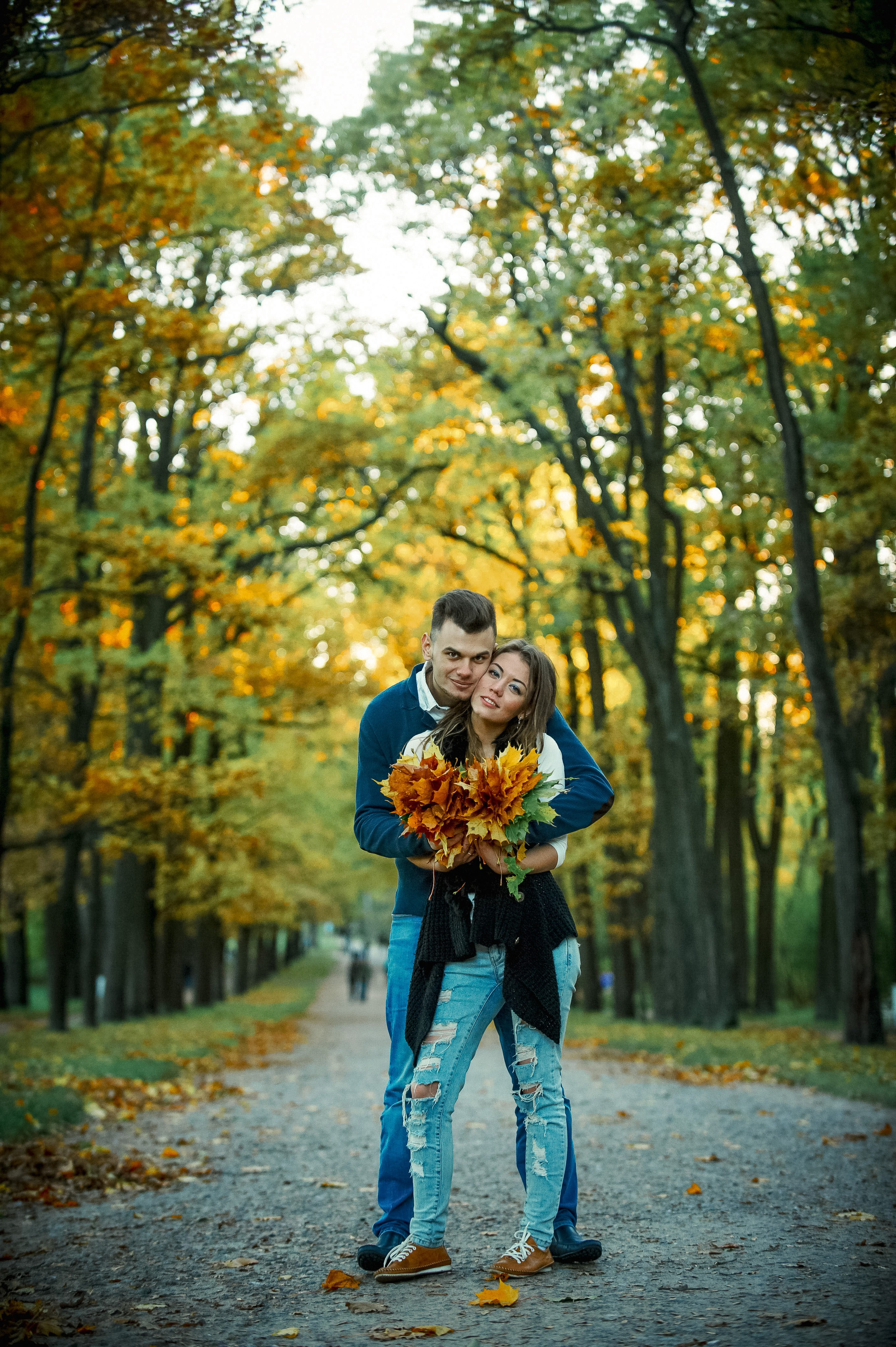 Love story в Пушкине в Екатерининском и Александровском парке. Портретный, семейный и свадебный фотограф в Санкт-Петербурге и в Пушкине Ширяев Денис