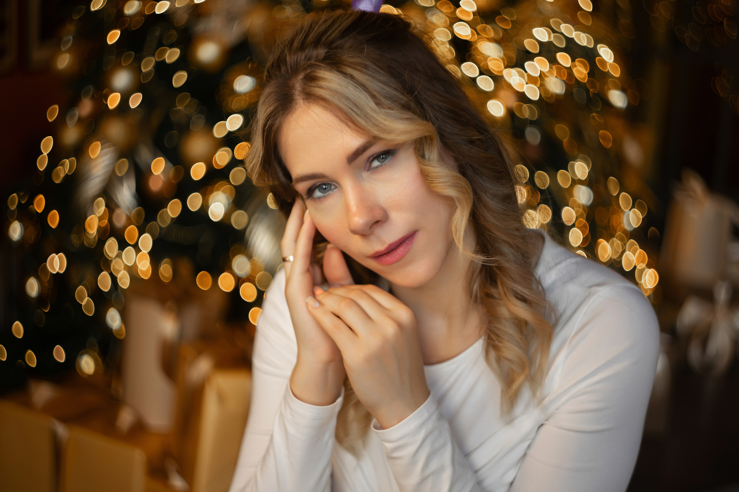 Новогодняя семейная съемка в студии. Семейный и женский фотограф в Москве Надежда Воробьева