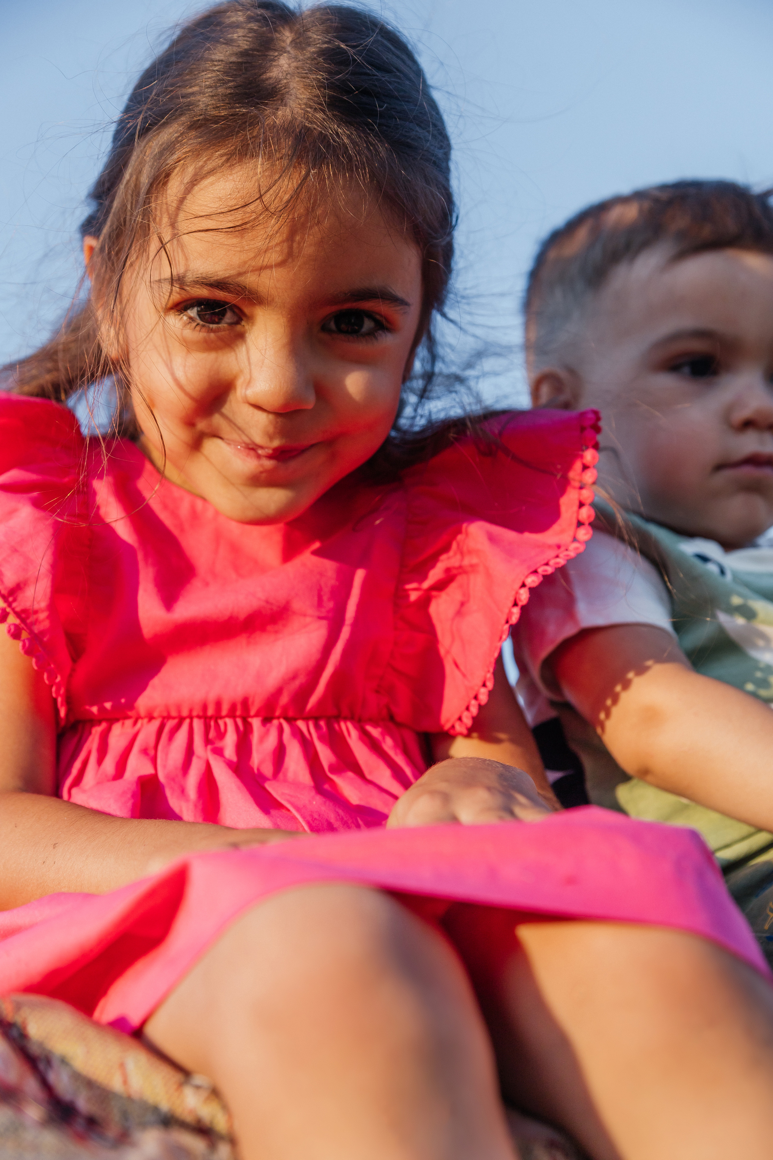 Семейная съемка на закате. Екатерина с детьми. Фотограф Мурманск Лилия Маер