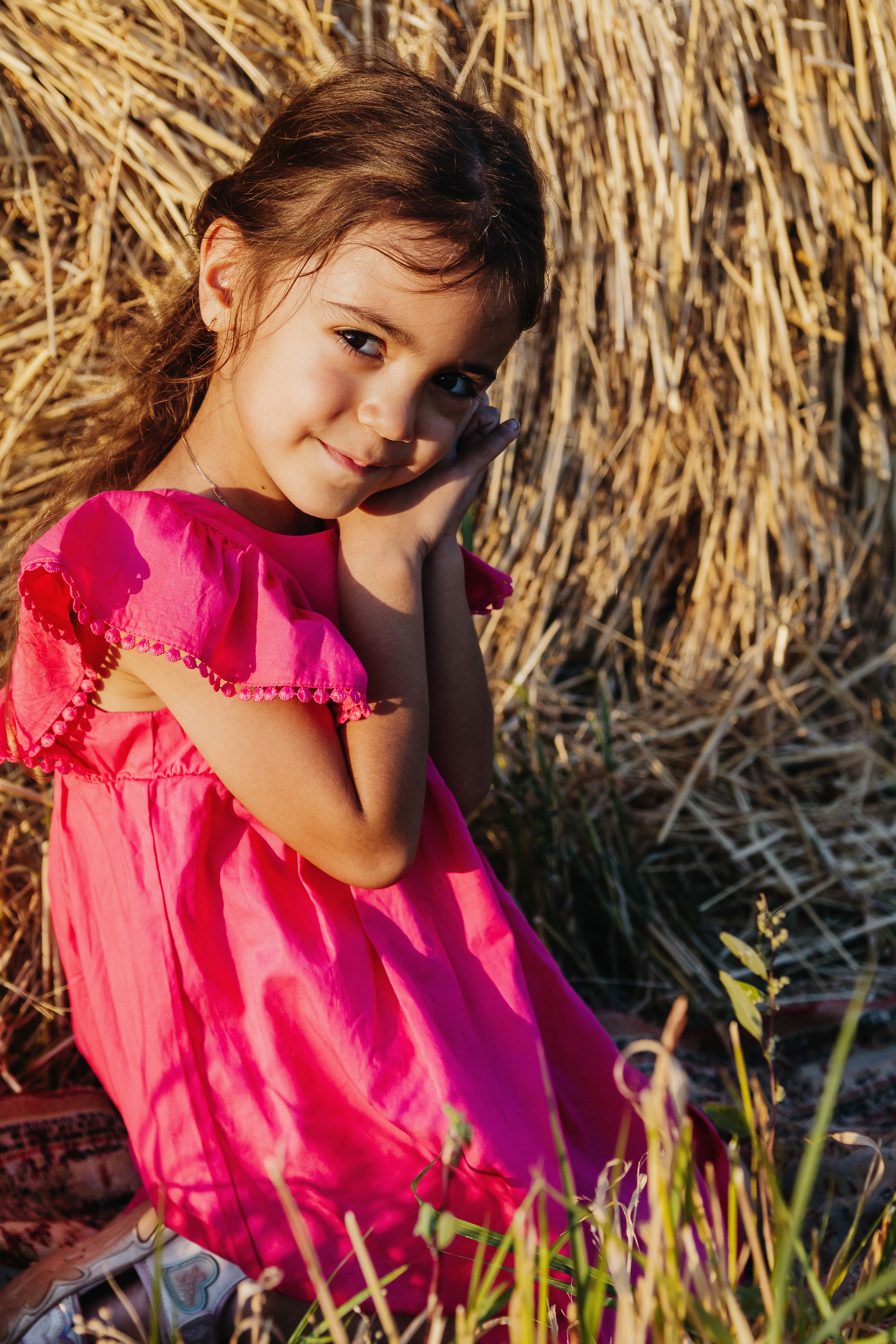 Семейная съемка на закате. Екатерина с детьми. Фотограф Мурманск Лилия Маер