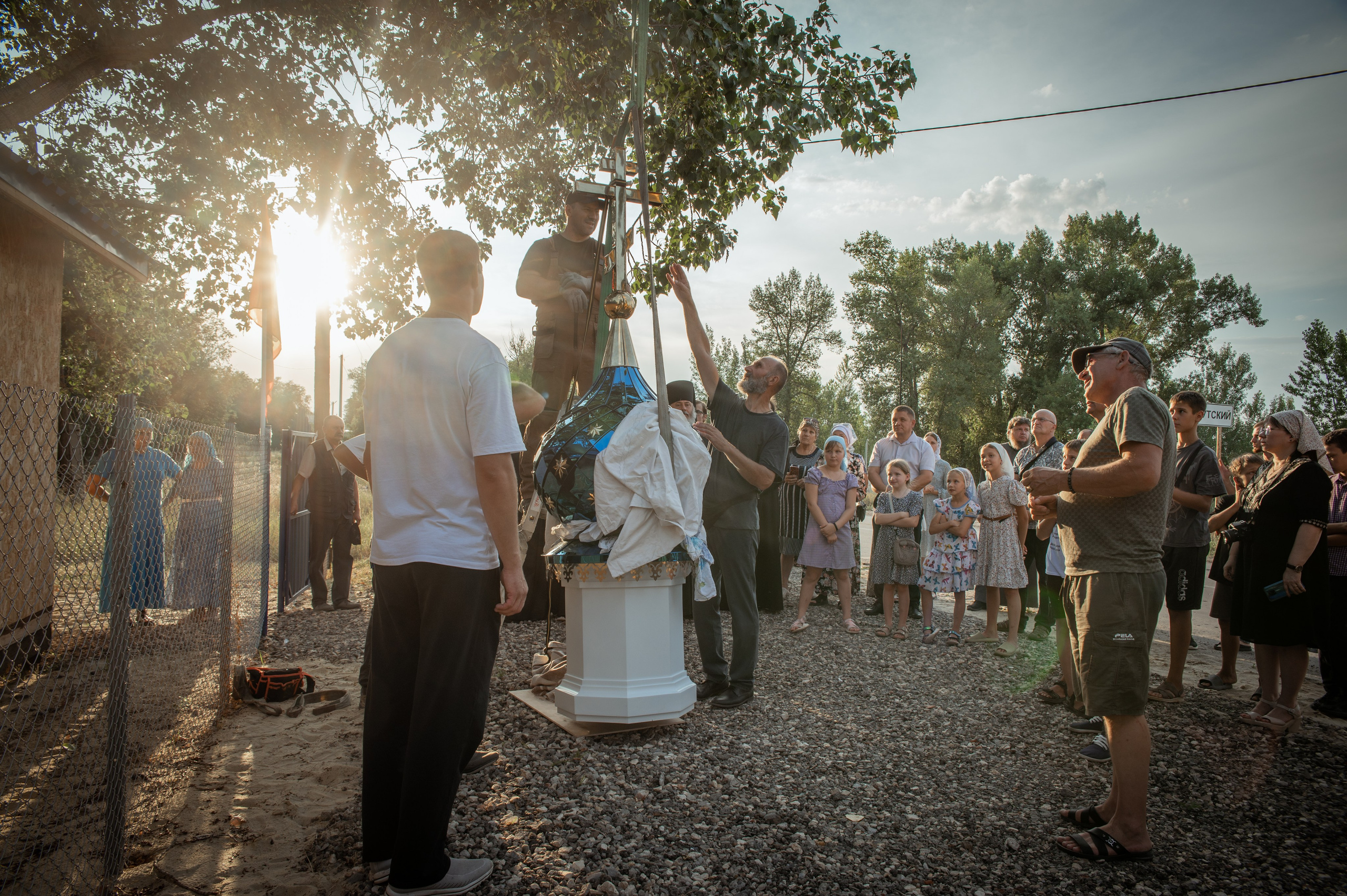Освещение купола в храме Казанской иконы Божьей Матери х. Закутский. Церковный, семейный и репортажный фотограф Волгоград, Волжский