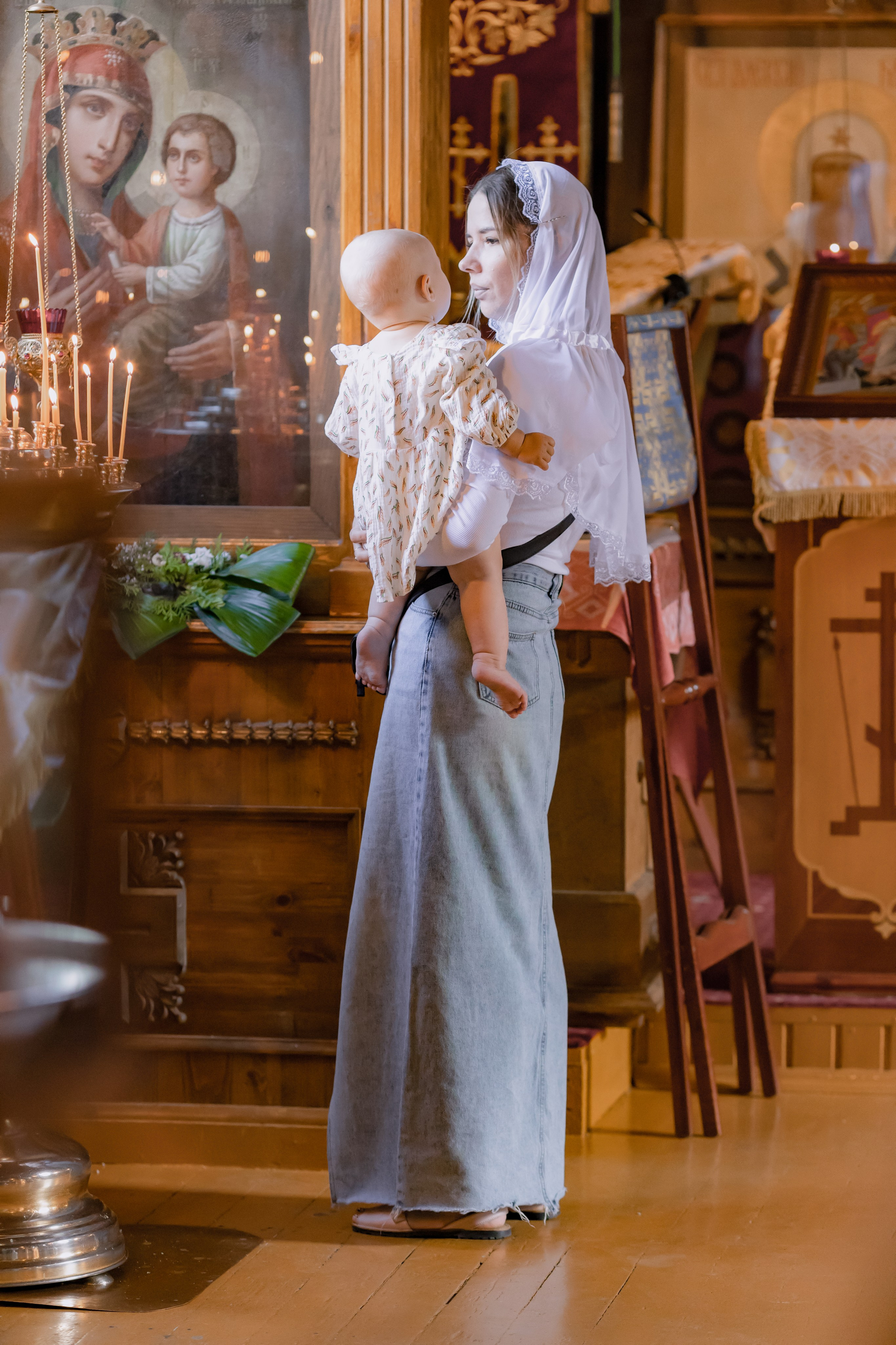 Крещение Миланы «Храм святителя Филарета». Детский и семейный фотограф Евгения Вахнеева Москва Зеленоград