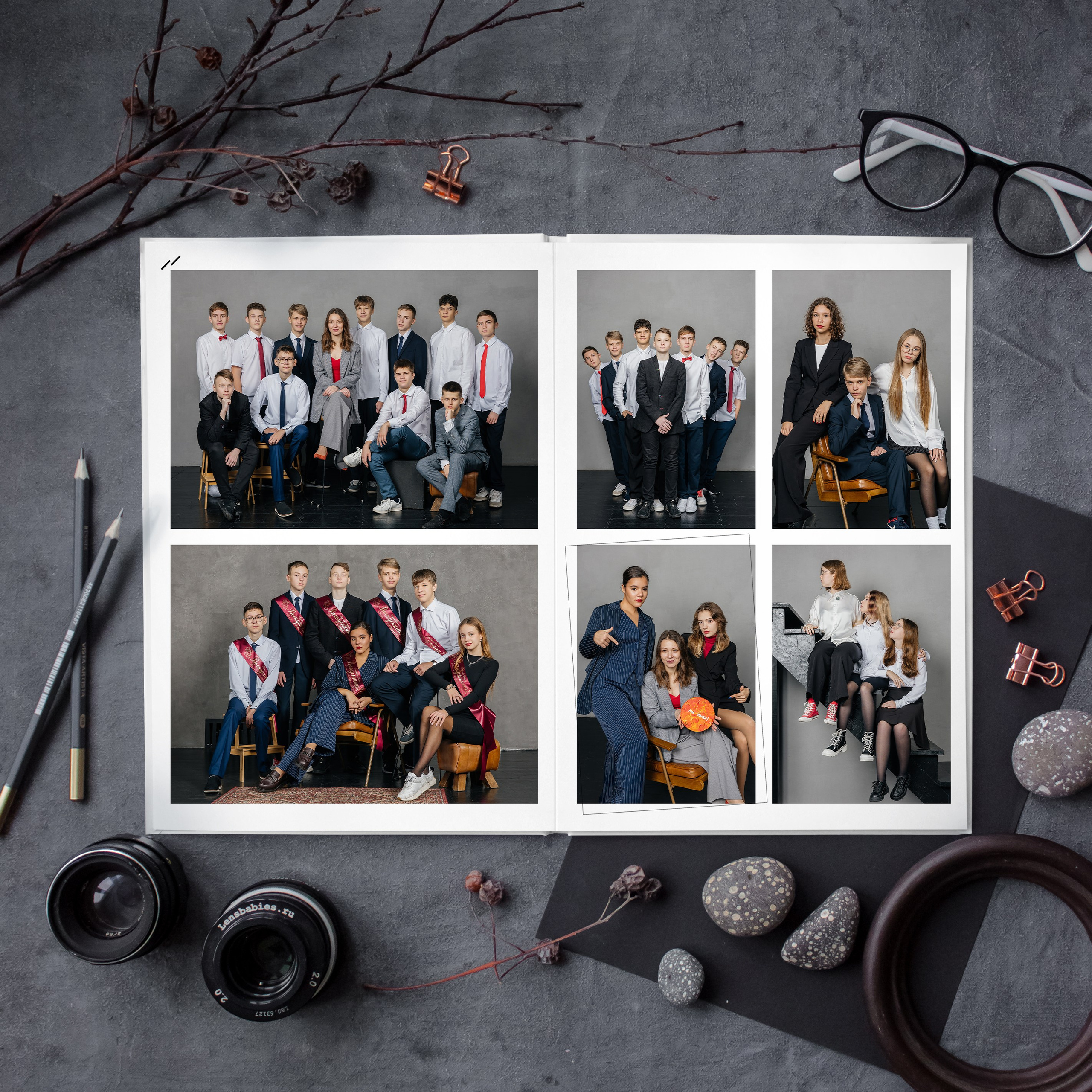 Альбом общей верстки 21×30. Школьный фотограф в Новосибирске Наталья Иванченко