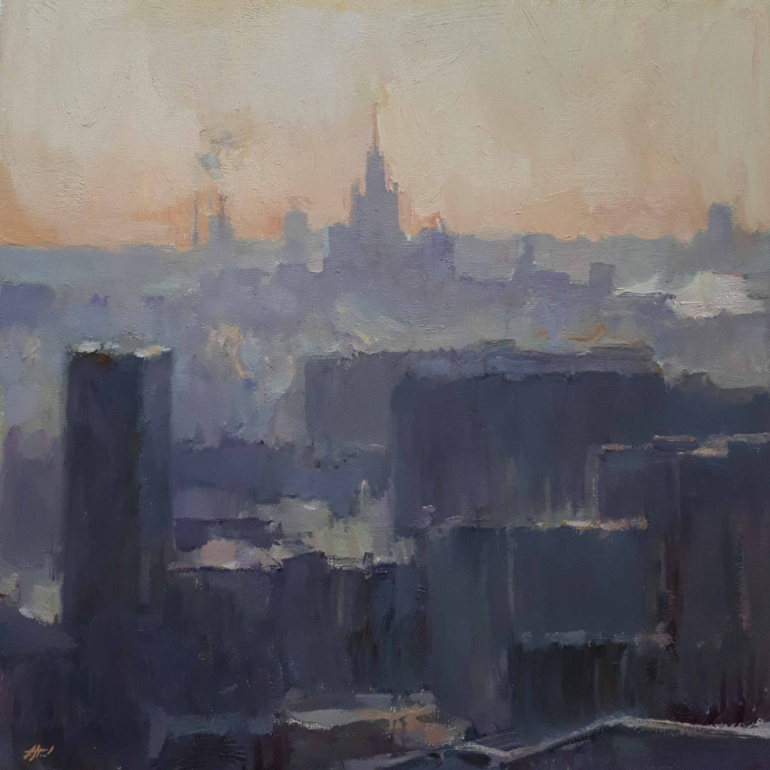 Во мгле. Художник Алексей Никольский