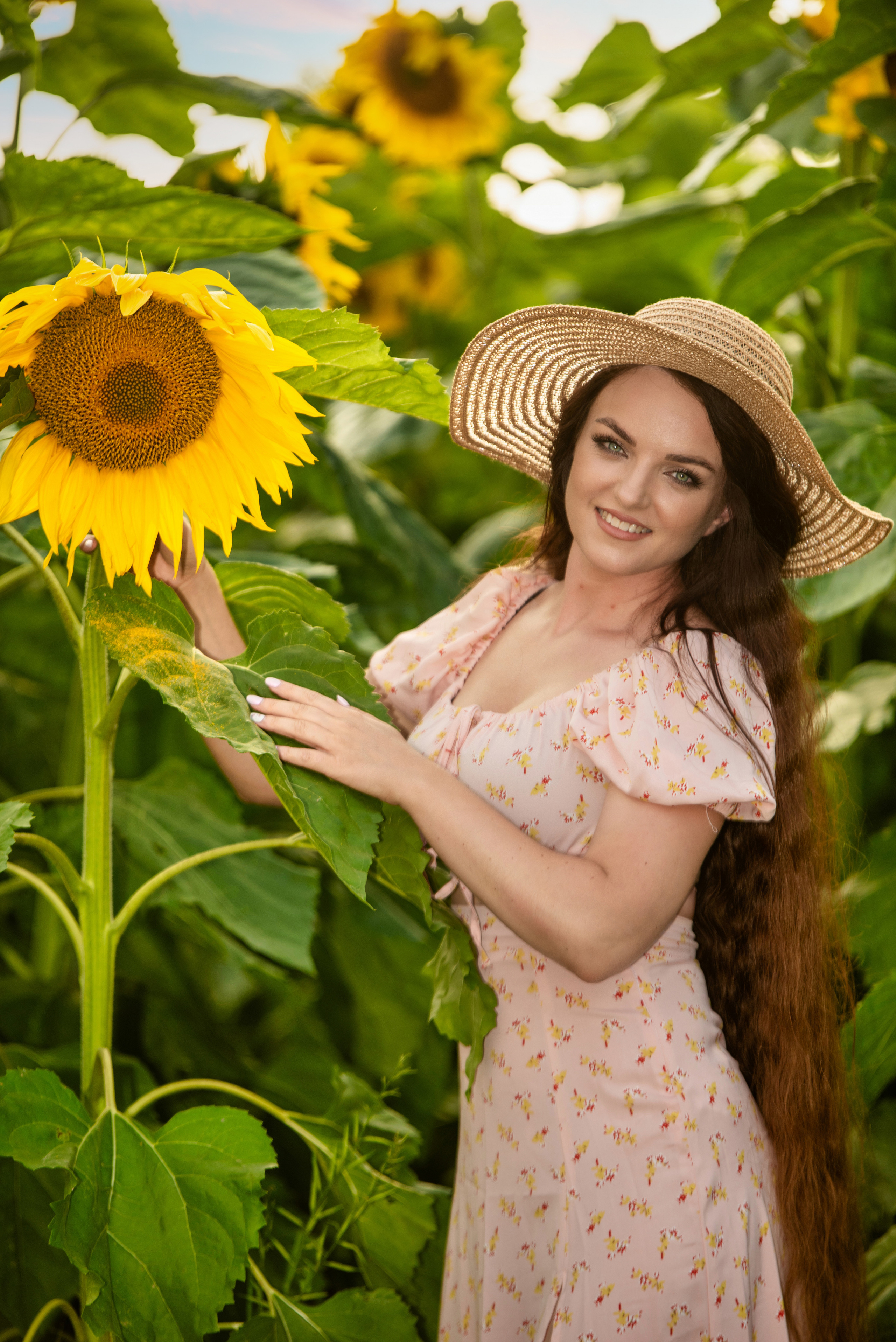 Подсолнухи. Марина. Ольга Ли свадебный семейный фотограф Иркутск