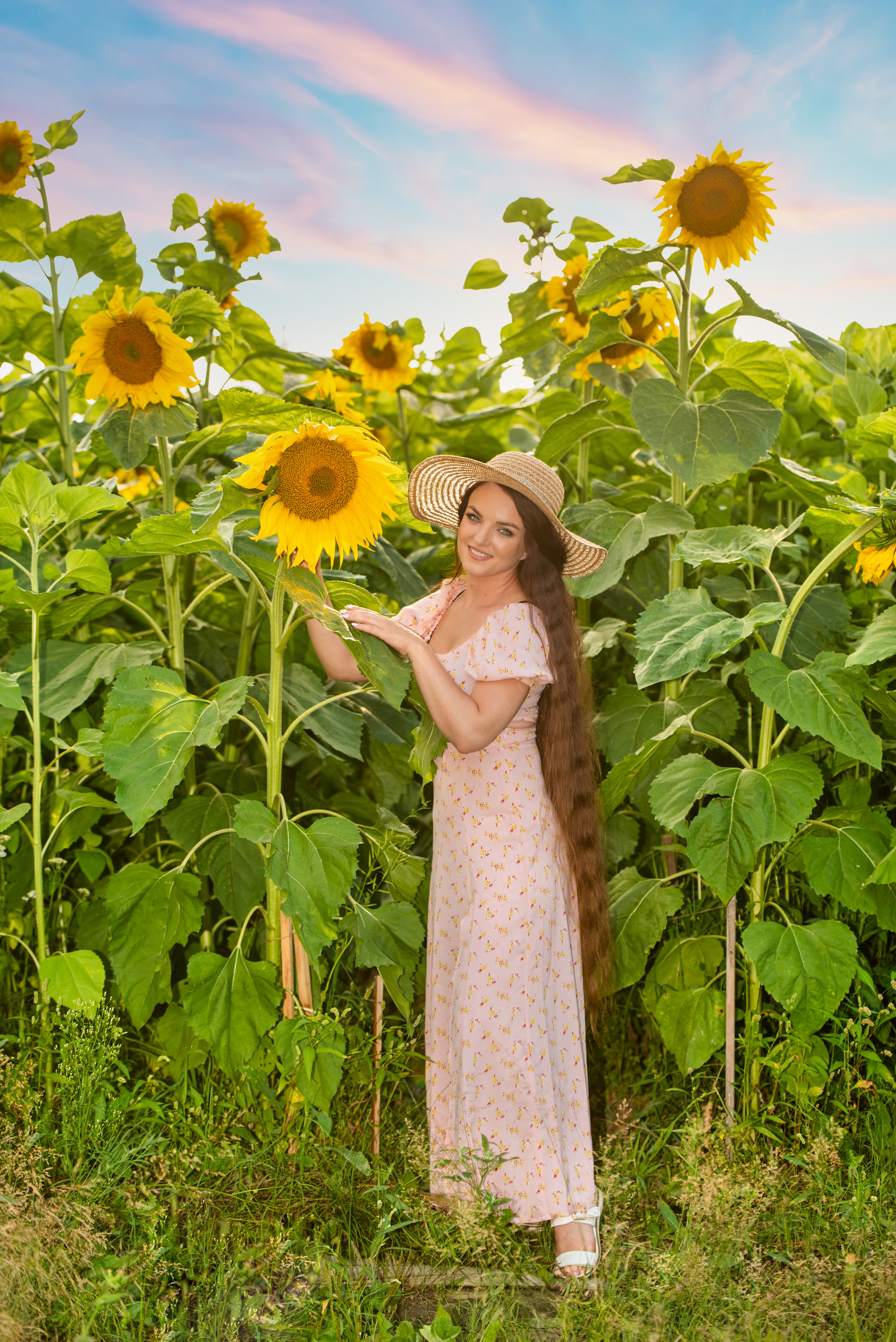 Подсолнухи. Марина. Ольга Ли свадебный семейный фотограф Иркутск