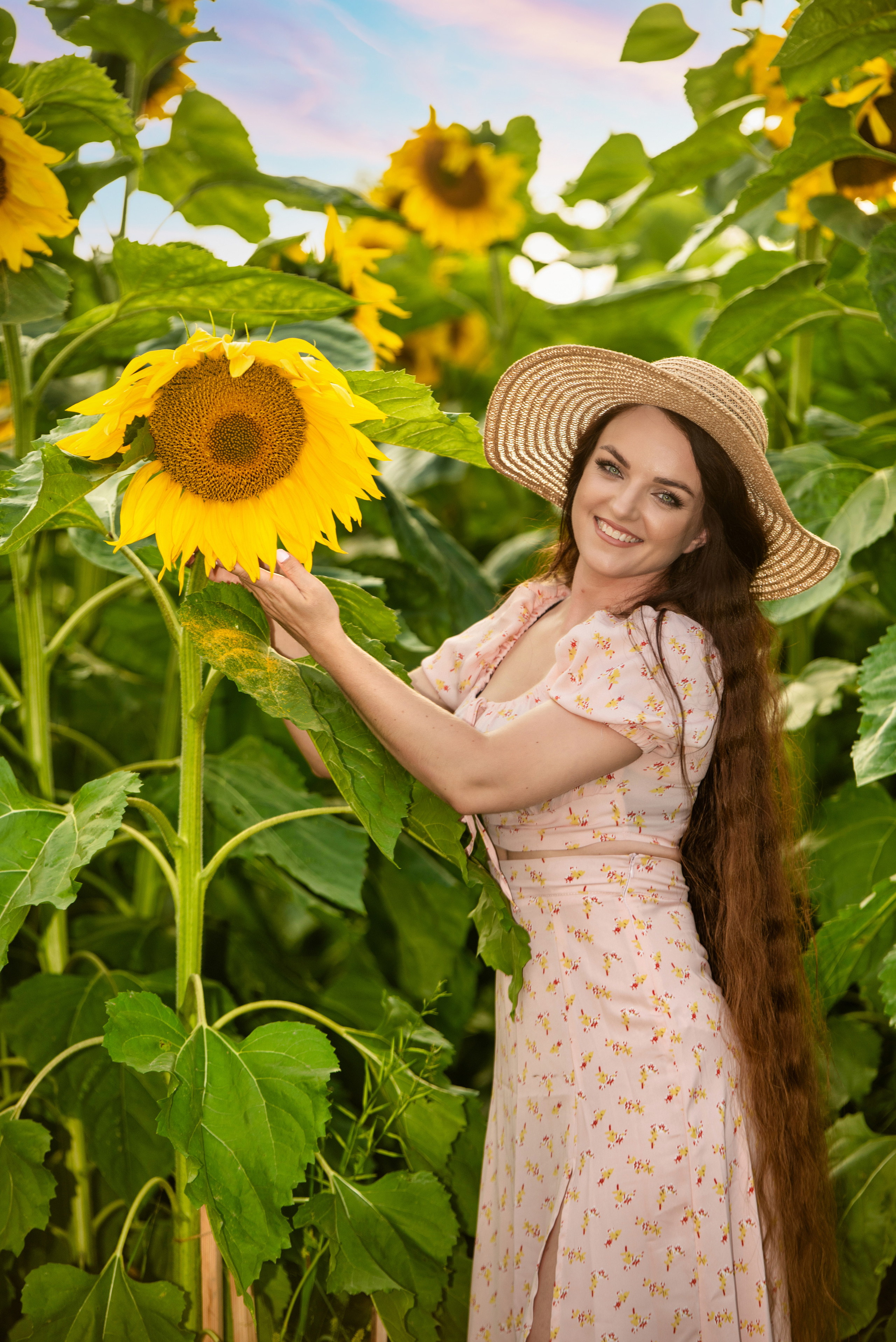 Подсолнухи. Марина. Ольга Ли свадебный семейный фотограф Иркутск