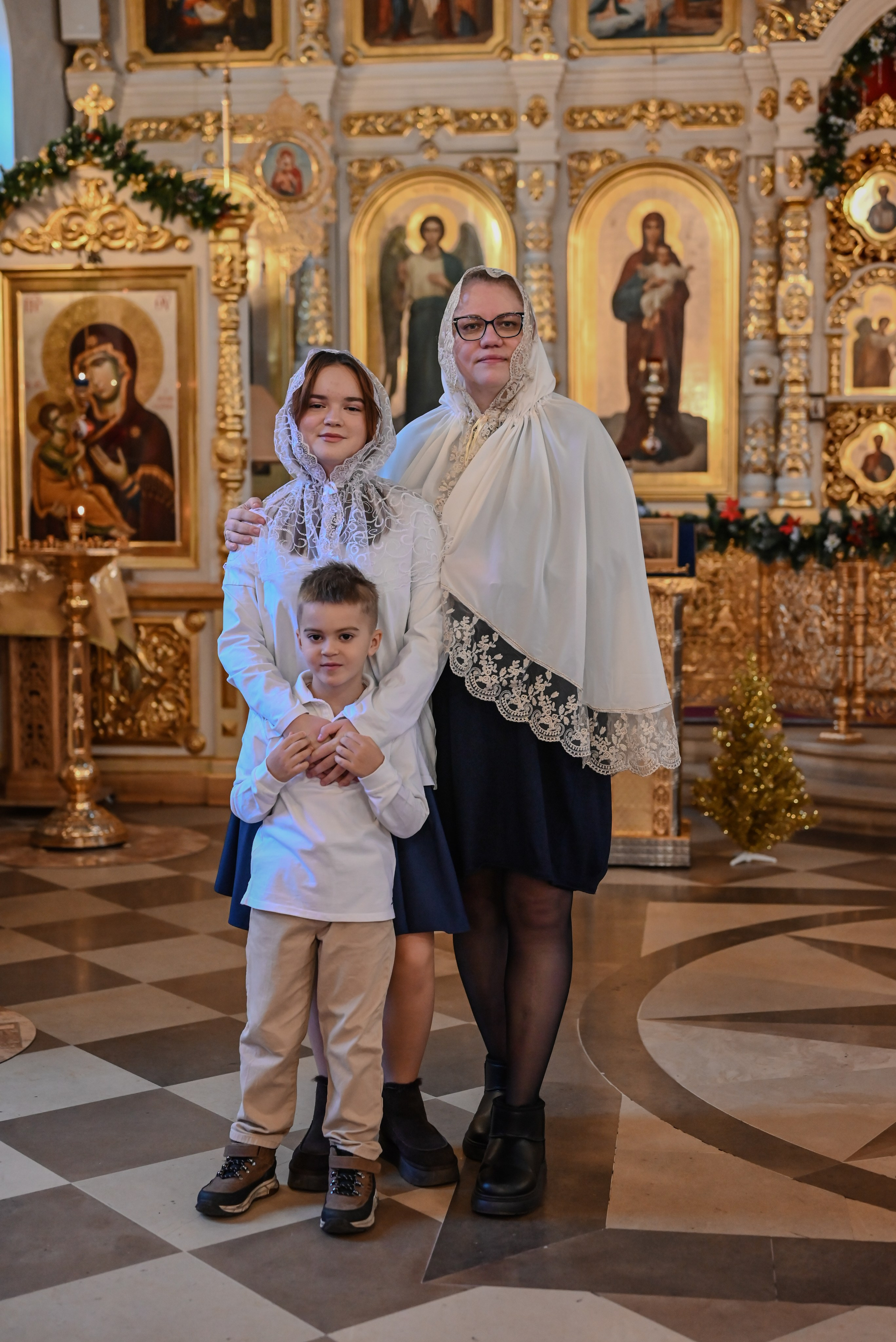 Крещение Совхоз Ленина. Семейный и детский фотограф Москва