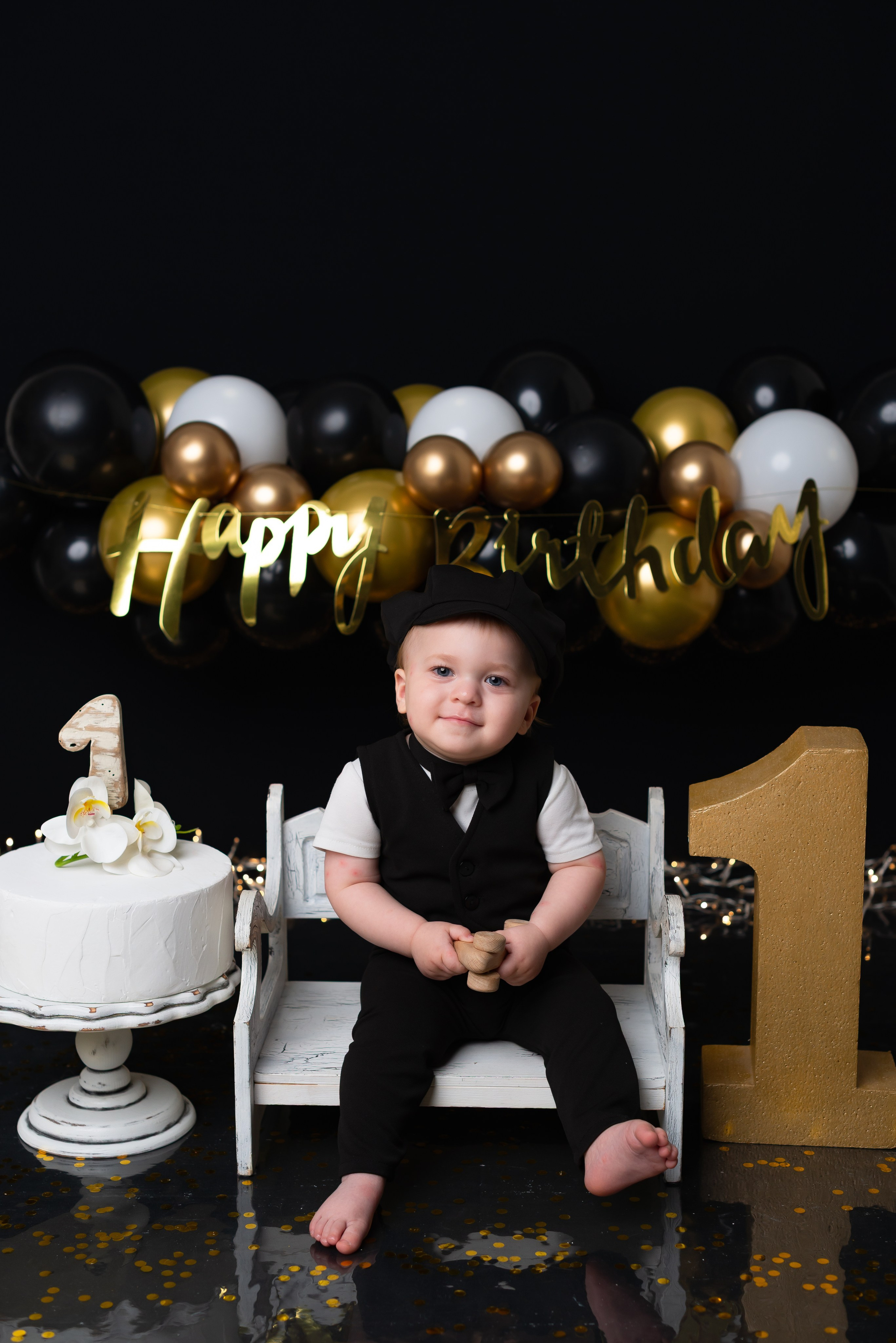 фотосессия на годик мальчику в студии