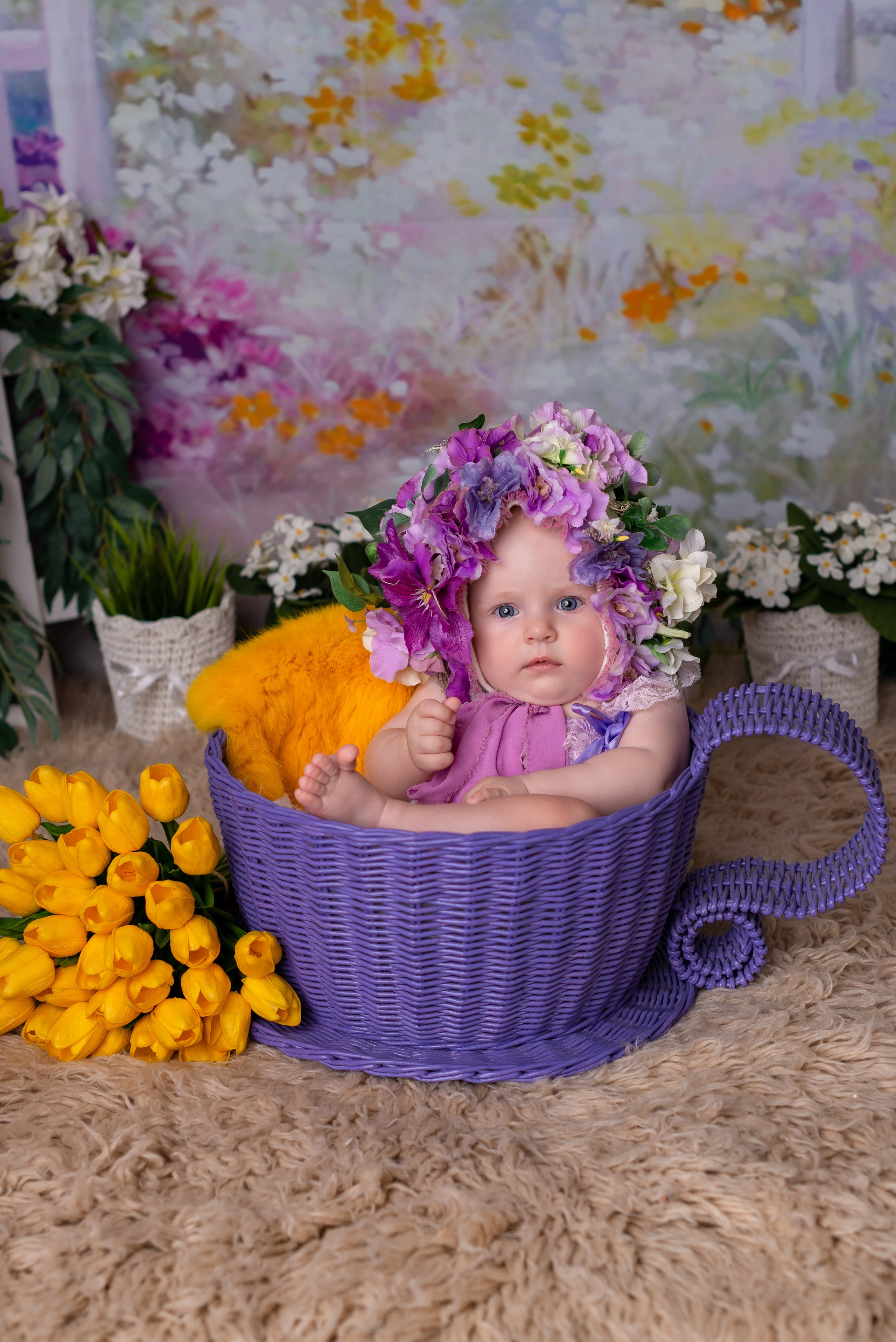 Фотосессия на полгода. Детская фотостудия «Мандаринка» | Детский фотограф Краснодар