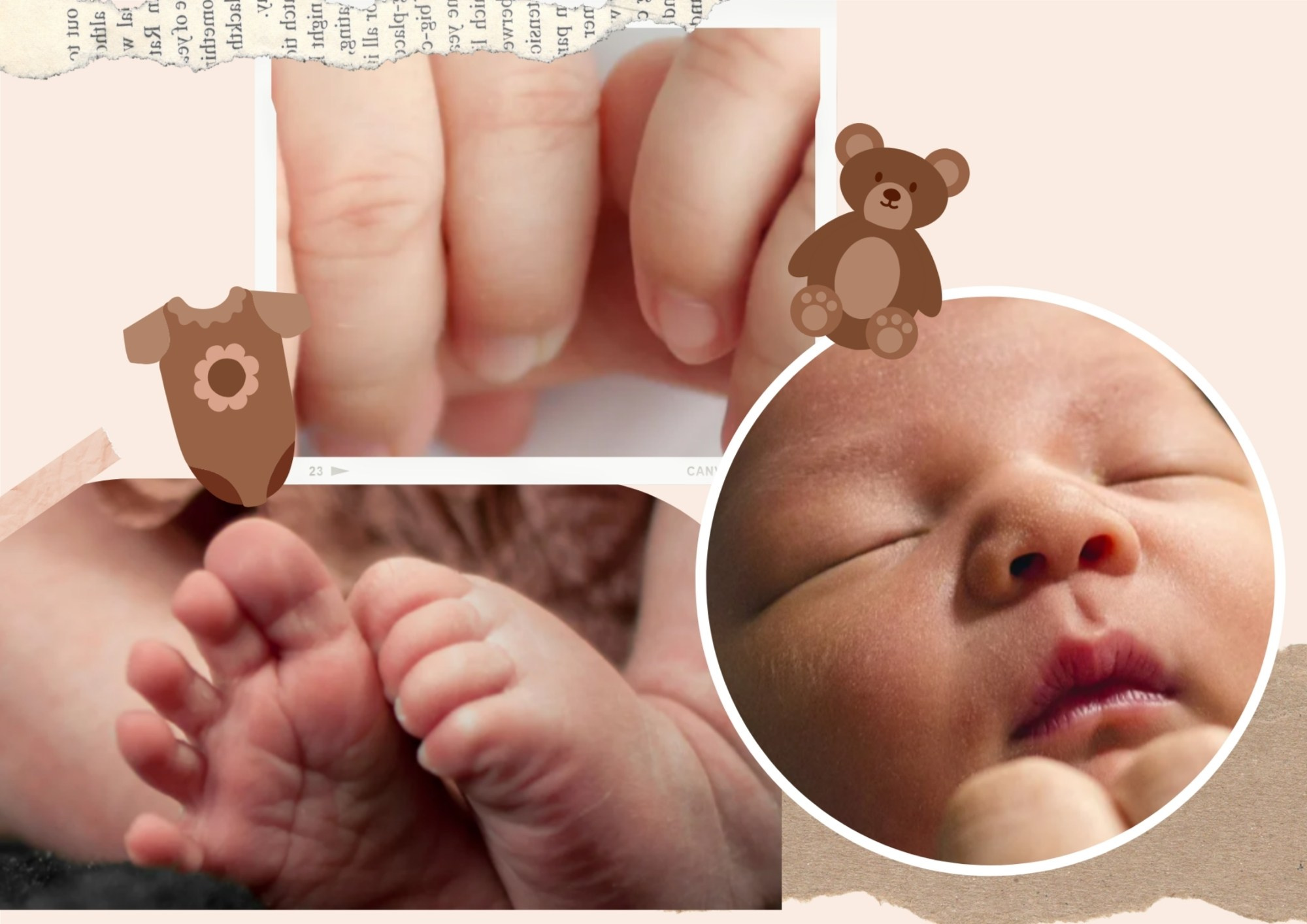 крупные планы ножек и лица спящего ребёнка