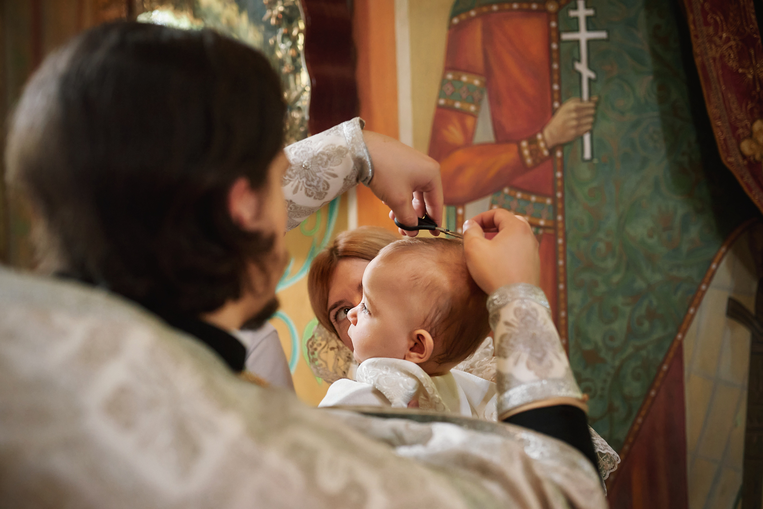 Крещение Льва в Храме Сергия Радонежского (Свято-Троицкий). Семейный фотограф в Ростове-на-Дону Татьяна Литвинова