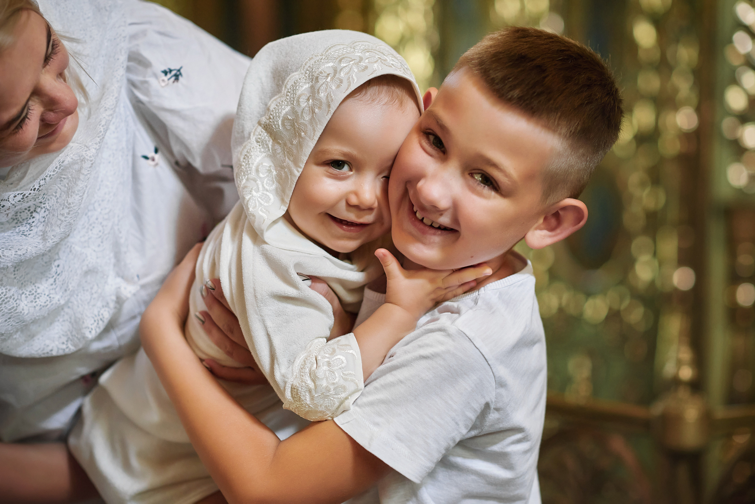 Крещение Льва в Храме Сергия Радонежского (Свято-Троицкий). Семейный фотограф в Ростове-на-Дону Татьяна Литвинова