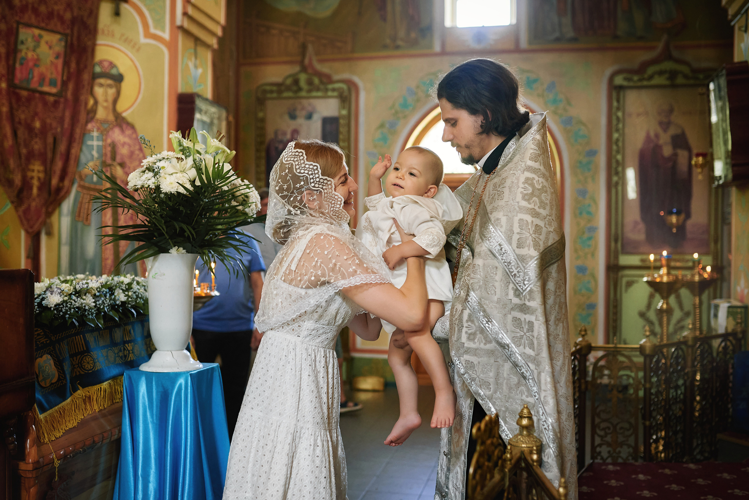 Крещение Льва в Храме Сергия Радонежского (Свято-Троицкий). Семейный фотограф в Ростове-на-Дону Татьяна Литвинова