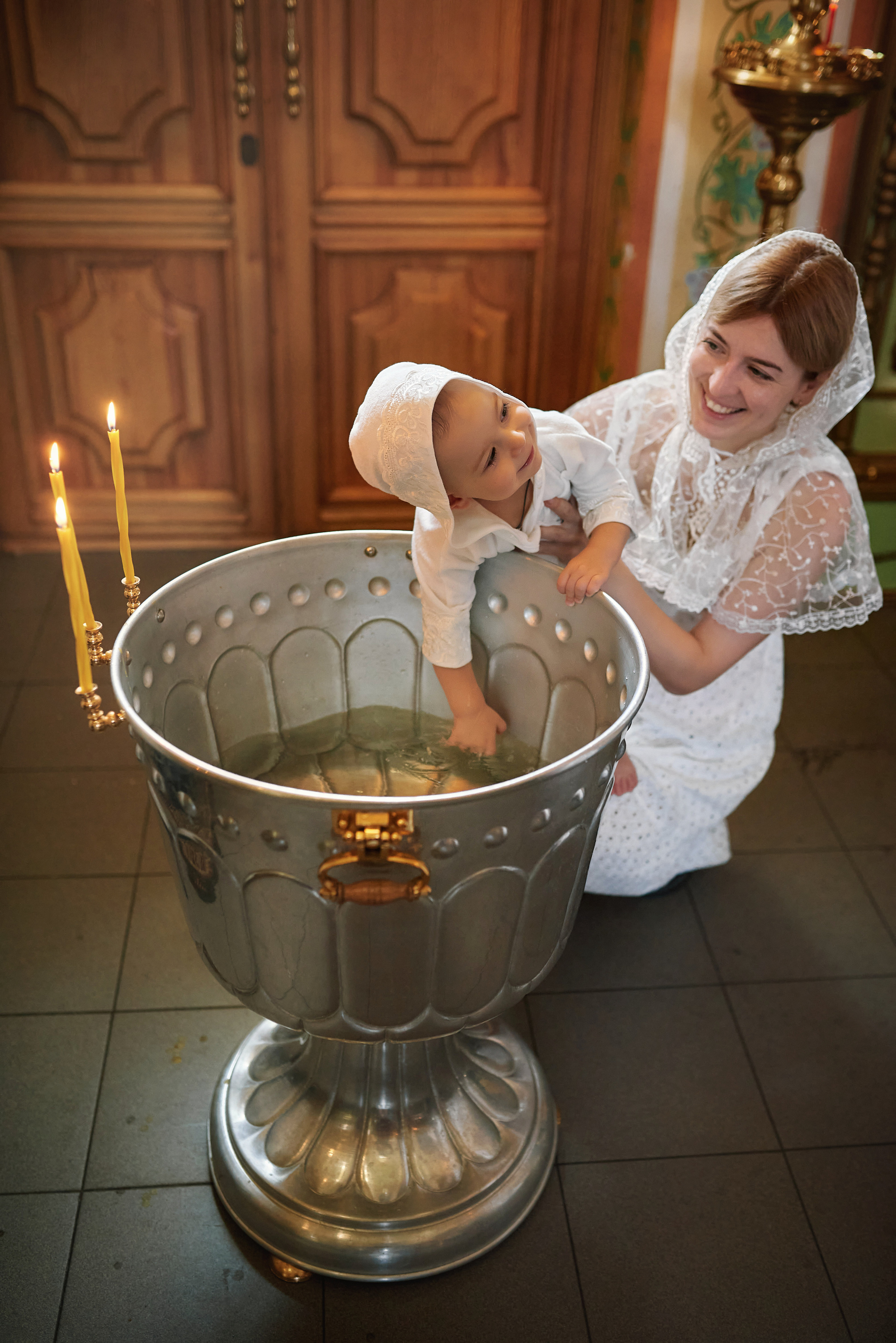Крещение Льва в Храме Сергия Радонежского (Свято-Троицкий). Семейный фотограф в Ростове-на-Дону Татьяна Литвинова