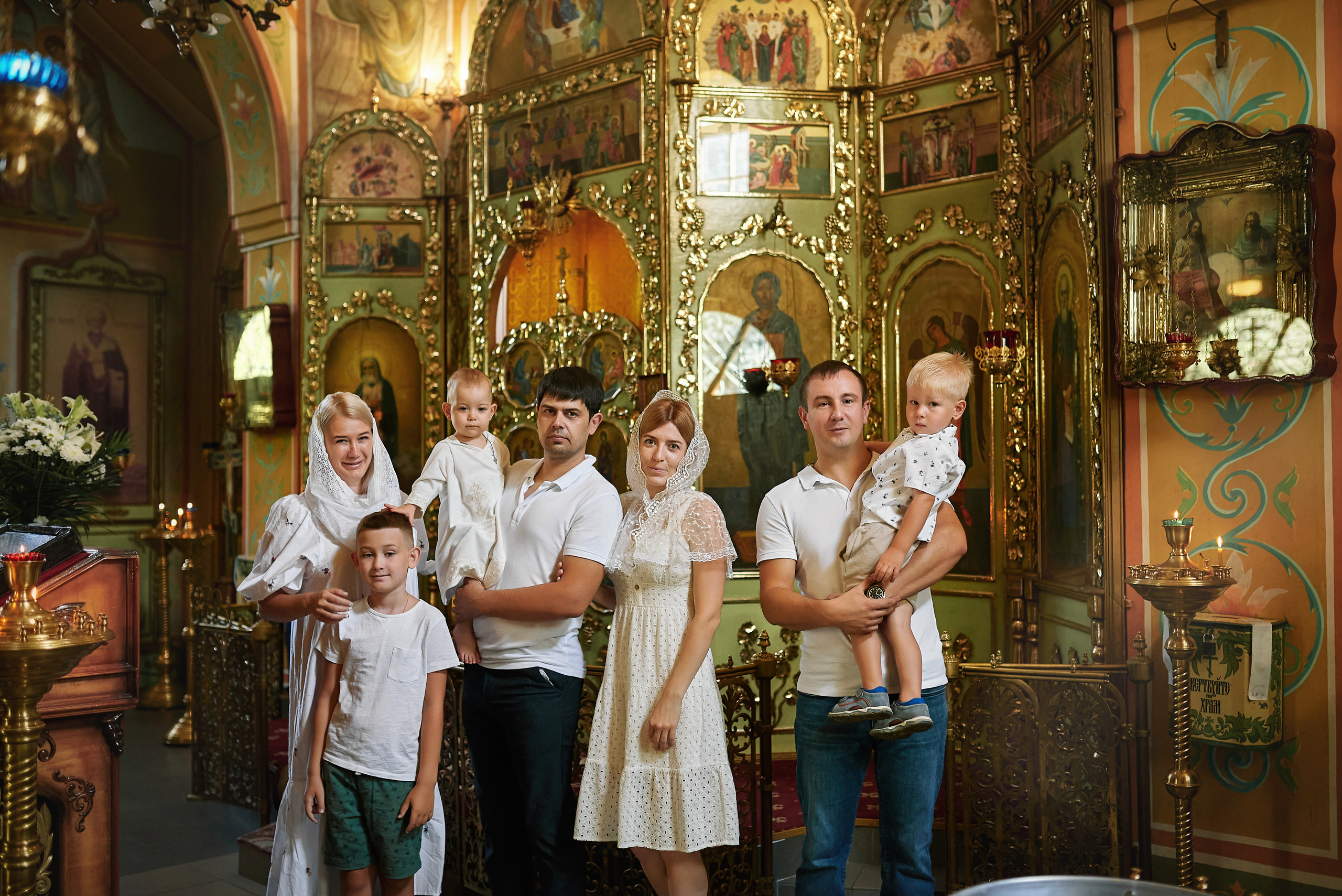 Крещение Льва в Храме Сергия Радонежского (Свято-Троицкий). Семейный фотограф в Ростове-на-Дону Татьяна Литвинова