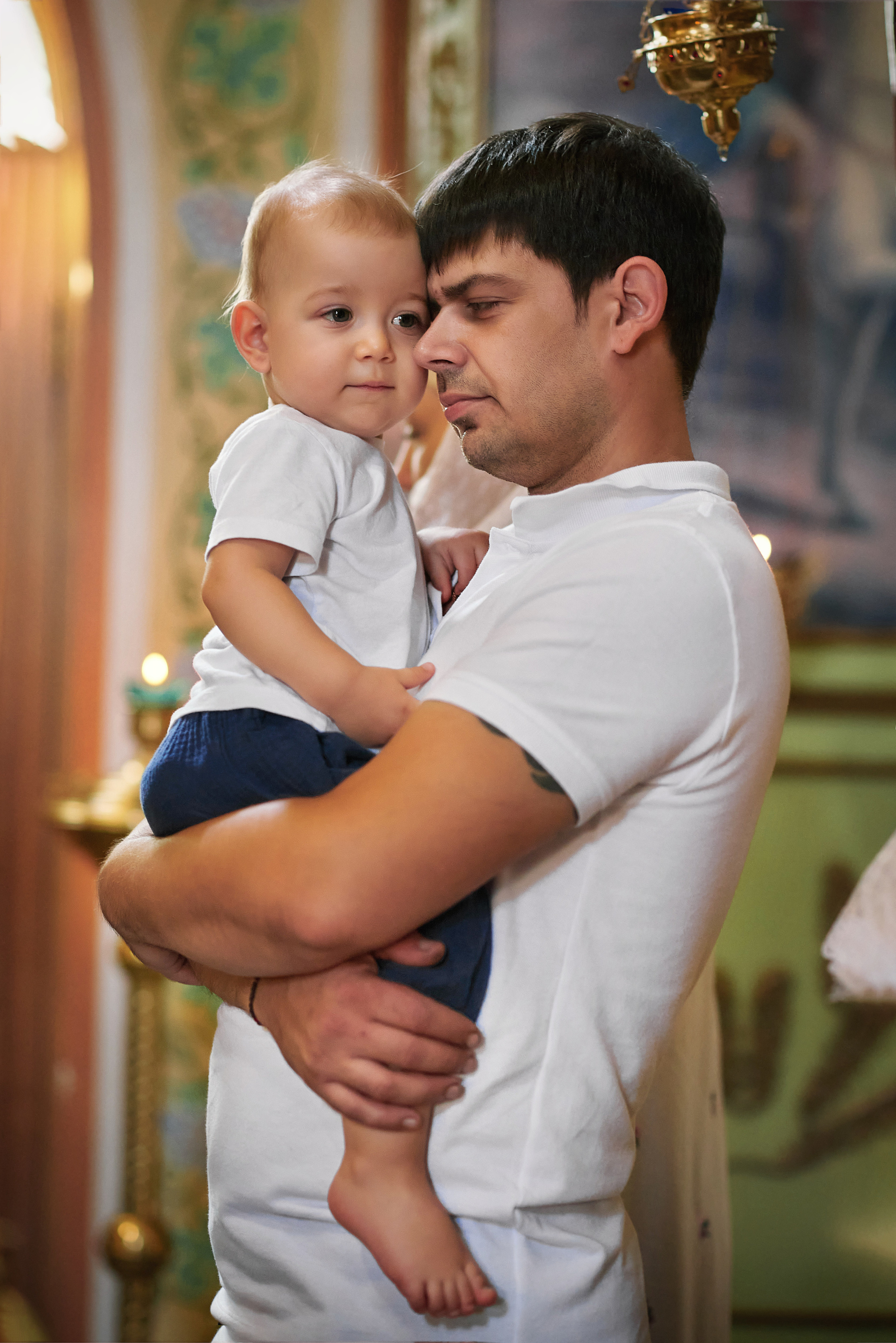 Крещение Льва в Храме Сергия Радонежского (Свято-Троицкий). Семейный фотограф в Ростове-на-Дону Татьяна Литвинова