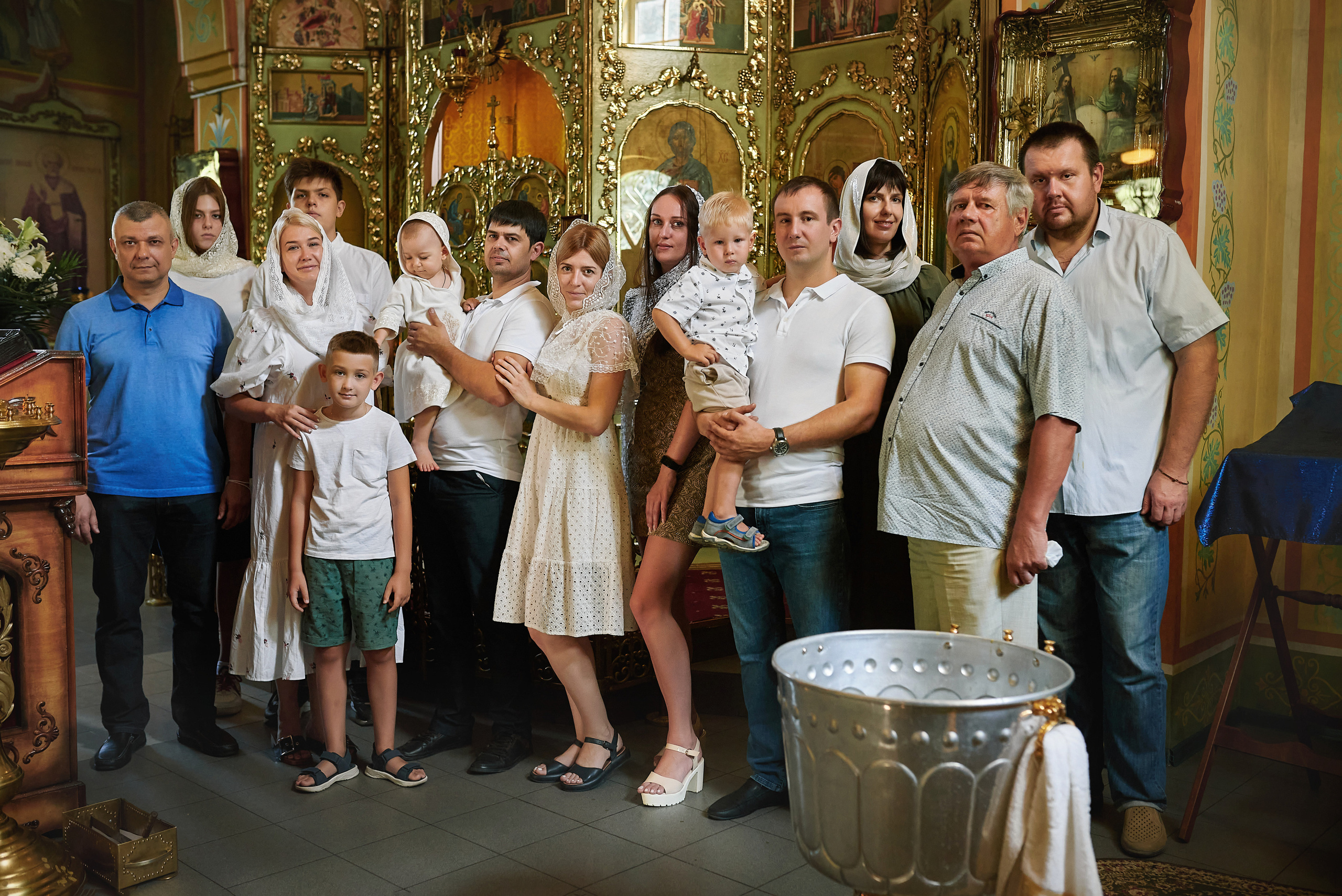 Крещение Льва в Храме Сергия Радонежского (Свято-Троицкий). Семейный фотограф в Ростове-на-Дону Татьяна Литвинова