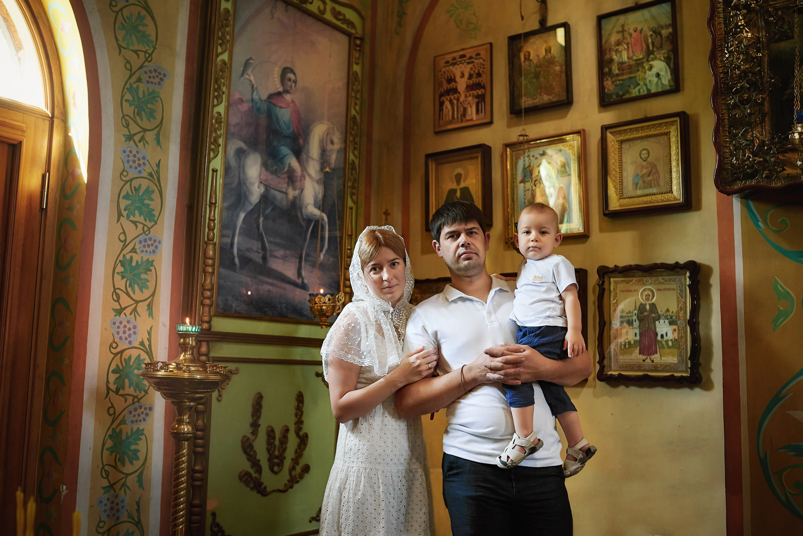 Крещение Льва в Храме Сергия Радонежского (Свято-Троицкий). Семейный фотограф в Ростове-на-Дону Татьяна Литвинова