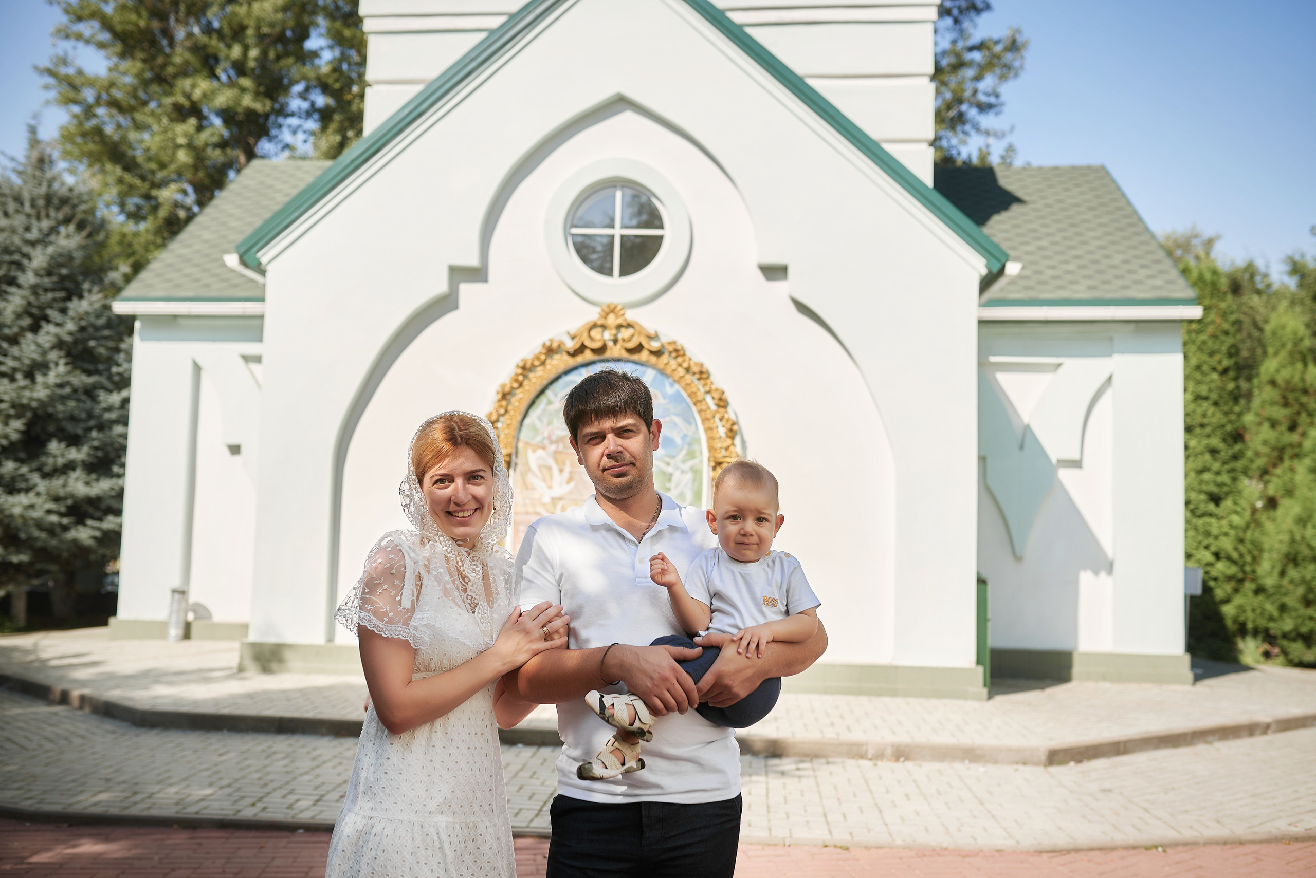 Крещение Льва в Храме Сергия Радонежского (Свято-Троицкий). Семейный фотограф в Ростове-на-Дону Татьяна Литвинова