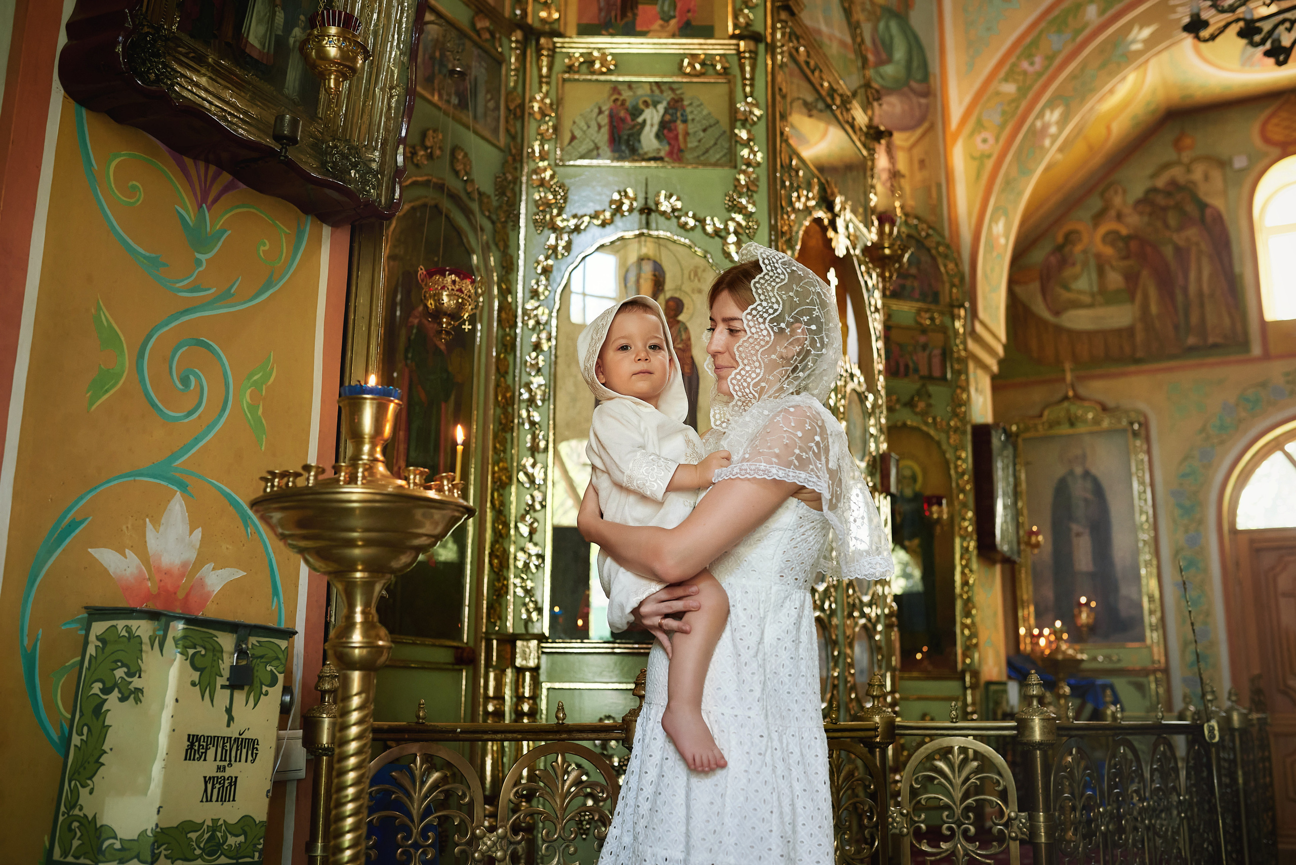 Крещение Льва в Храме Сергия Радонежского (Свято-Троицкий). Семейный фотограф в Ростове-на-Дону Татьяна Литвинова