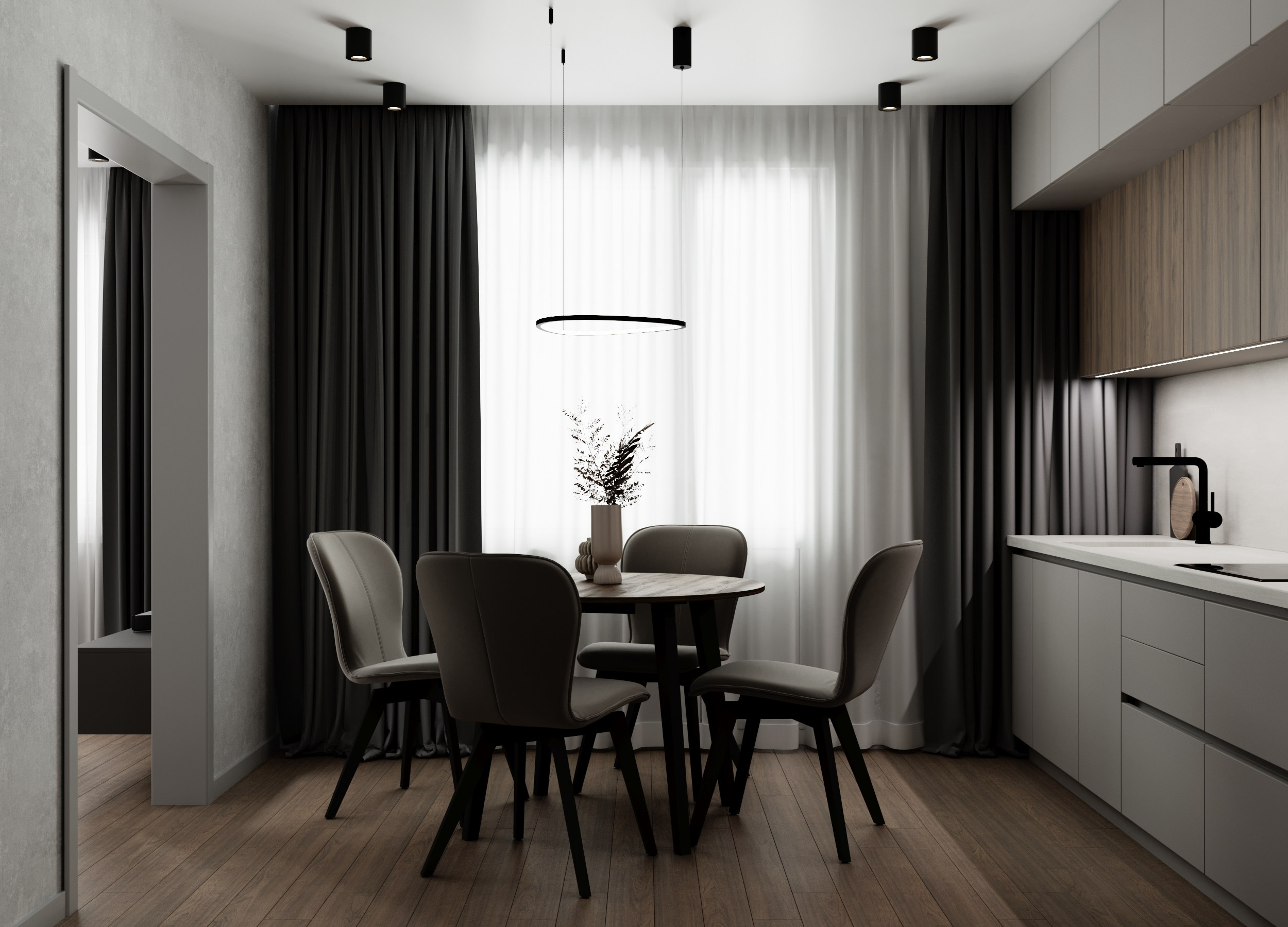 ЖК Светлая долина 61 м². Дизайнер интерьера квартир и частных домов в Казани