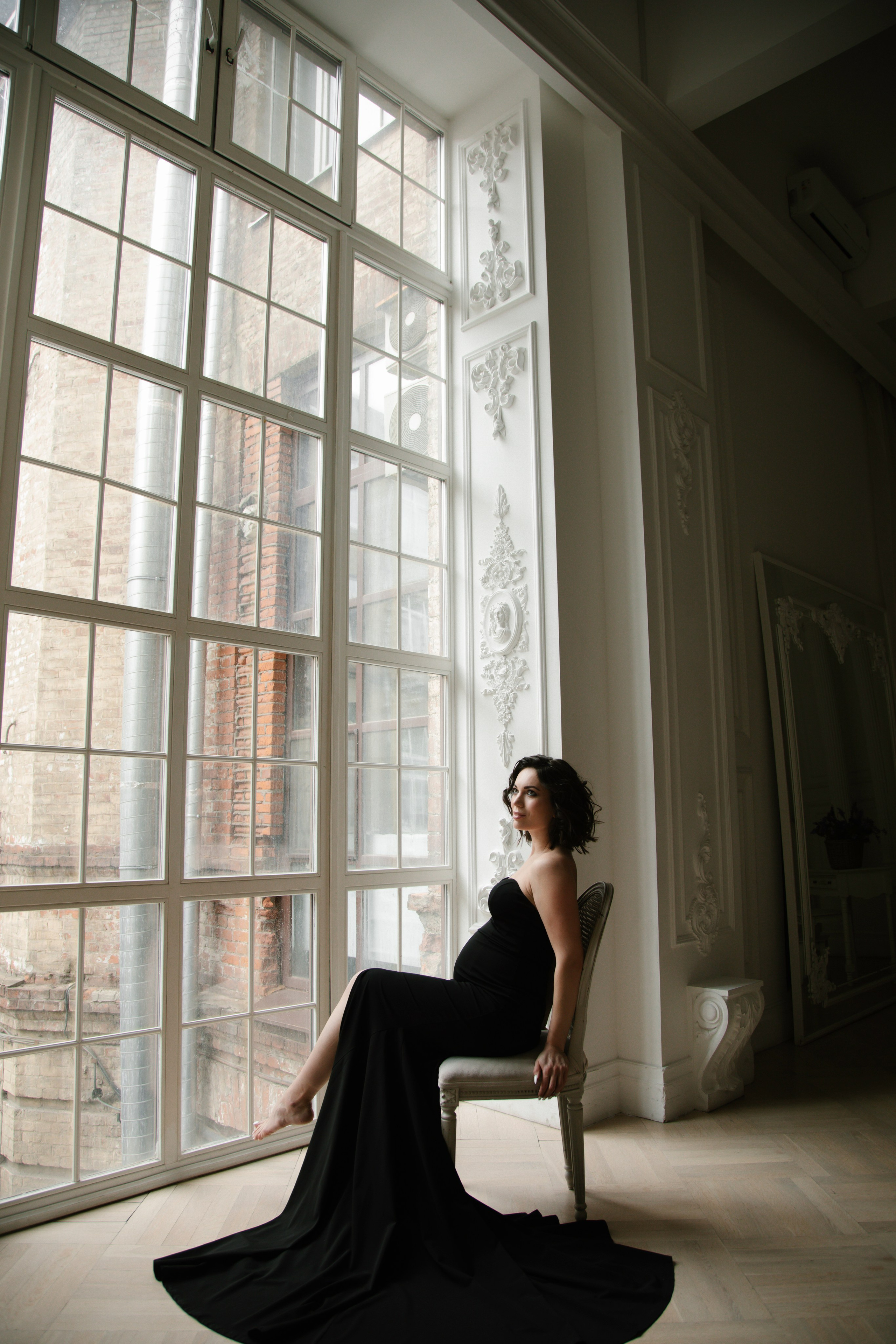 Чёрное платье. Свадебный и семейный фотограф Анастасия Романова в Москве и Московской области