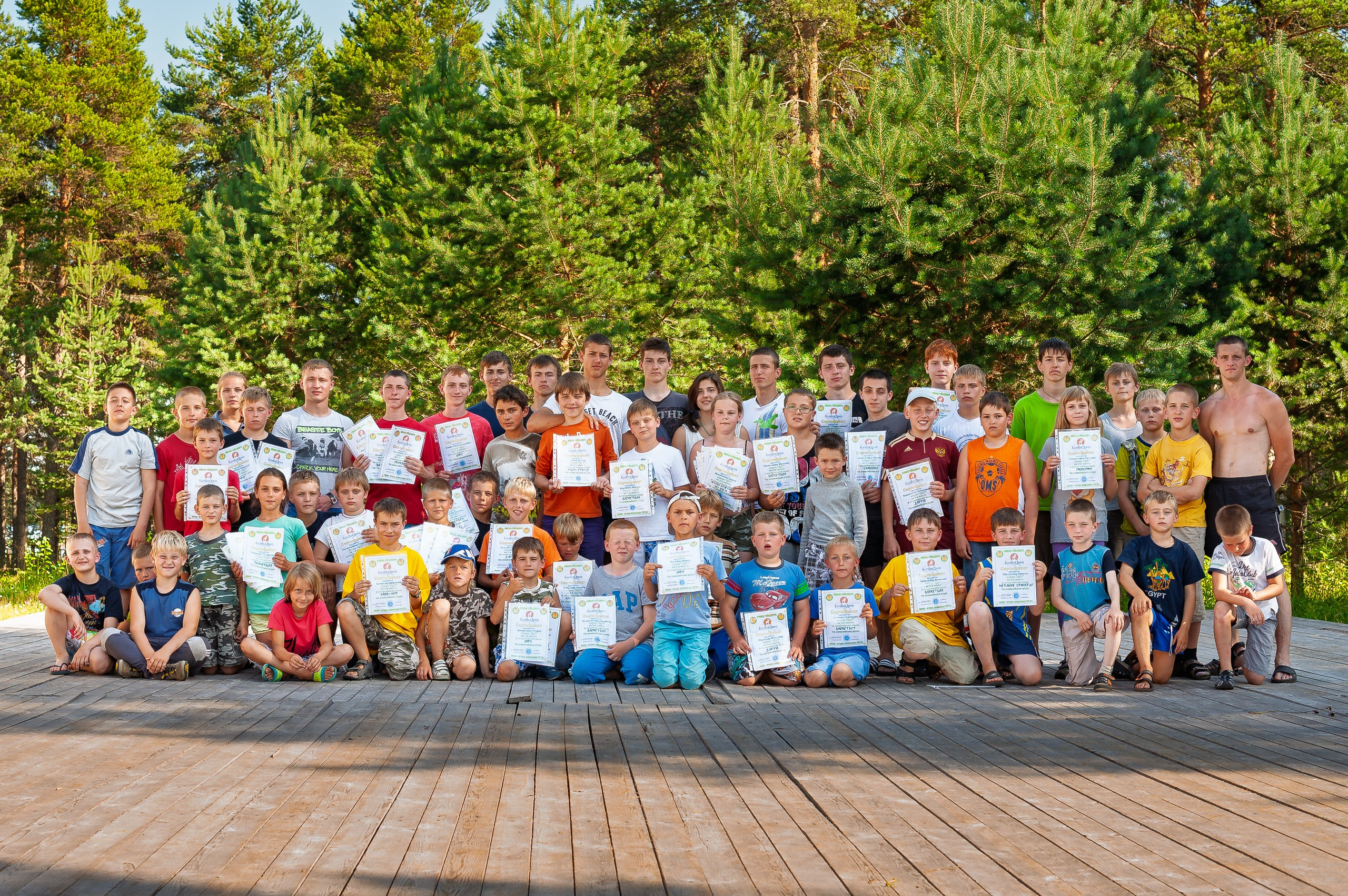 Летние тренировочные боры Школы Боевых Искусств «МОН» 2012 г. Карелия, Олимпийский игры