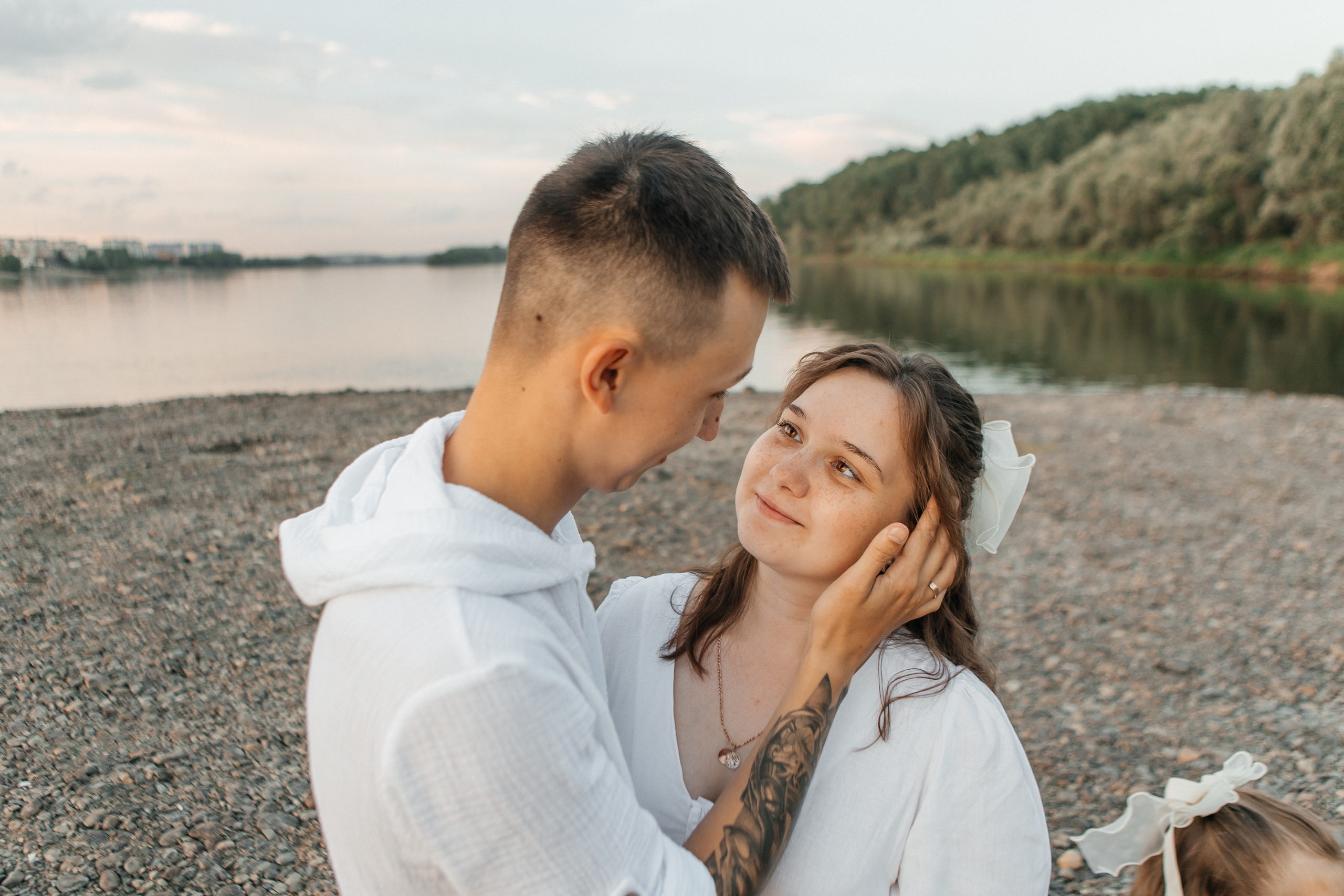 Семейная фотосессия на закате. Дарья Белякова. Свадебный, детский и семейный фотограф в городе Бийск