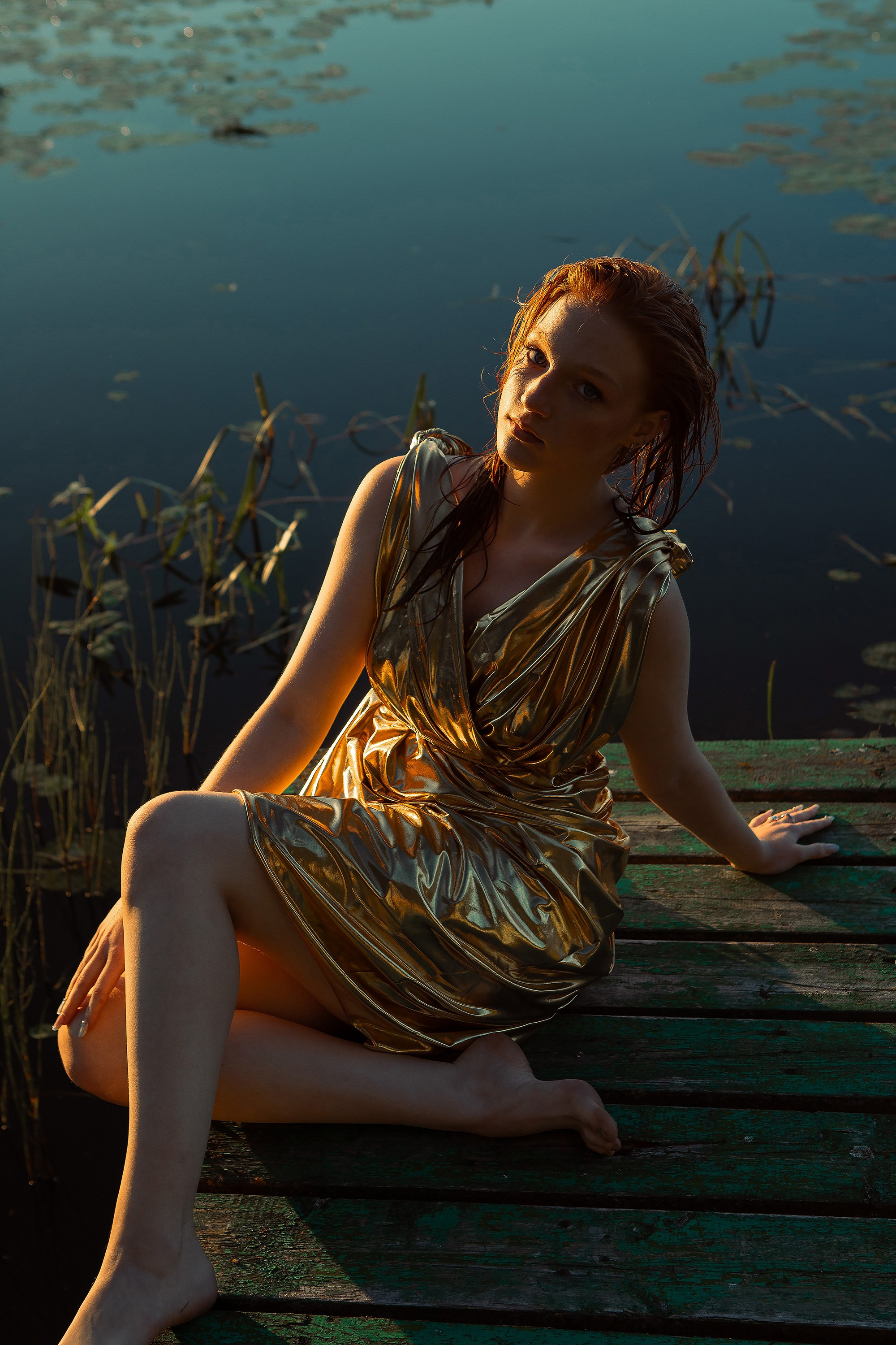 Лена в озере. Семейный и контент- фотограф Анна Уткина, Электросталь, Ногинск, Москва