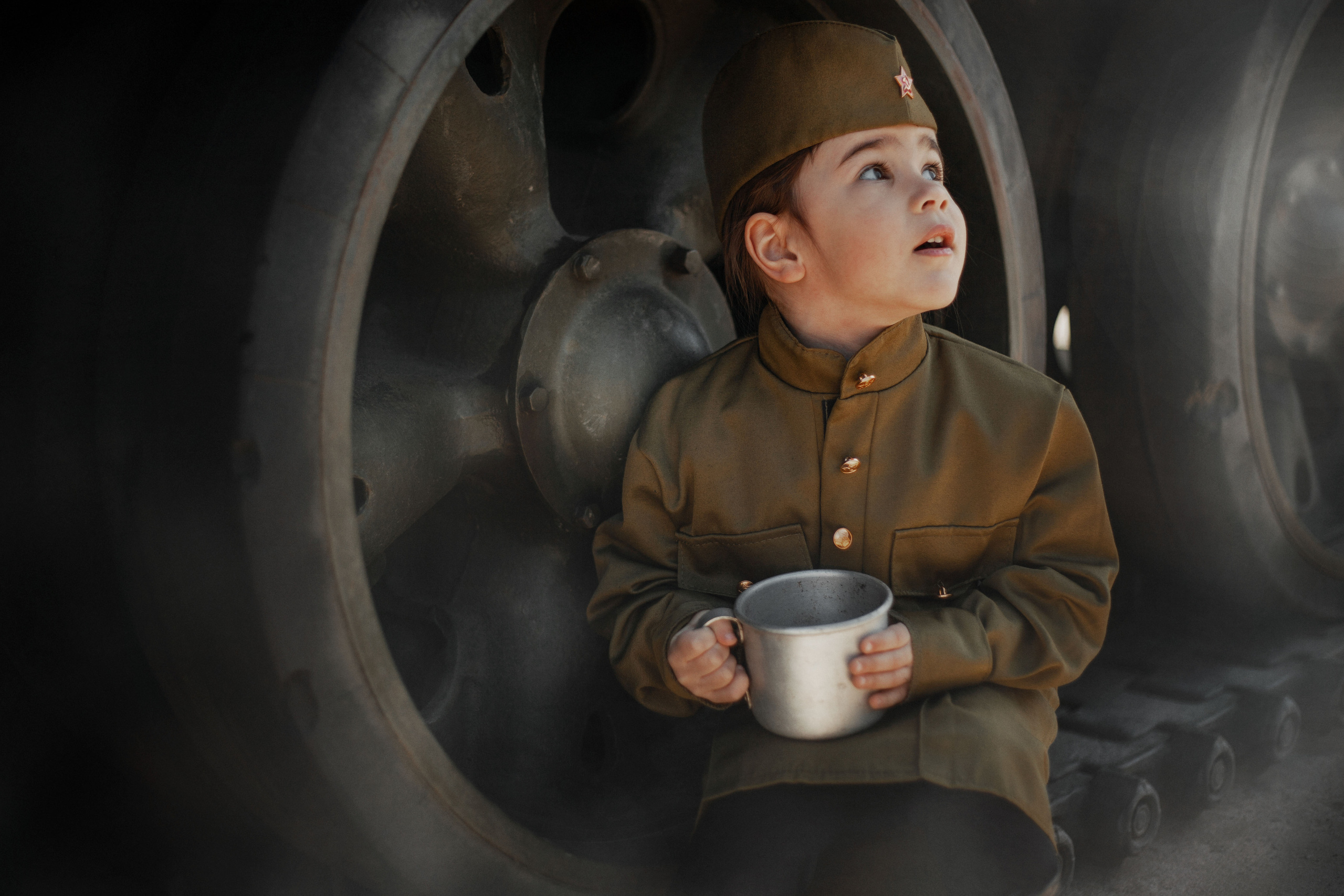 Детская фотосессия в военном стиле. Фотограф в Санкт-Петербурге и Ленинградской области Катя Нугу